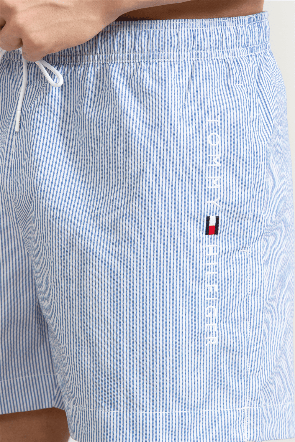 Tommy Hilfiger Medium Drawstring Stripe Erkek Şort Mayo