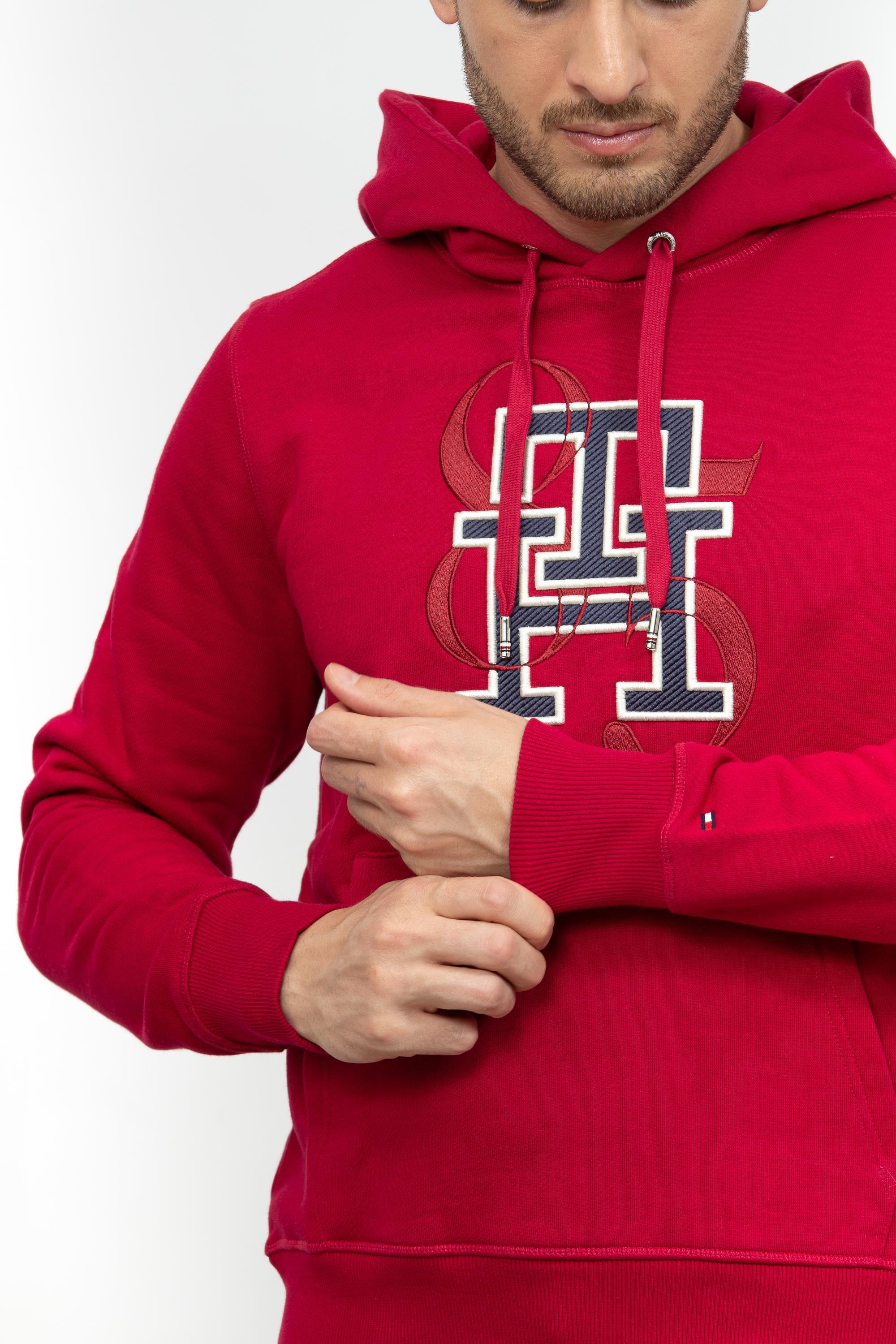 Tommy Hilfiger Monogram 85 Erkek Kapüşonlu Sweatshirt