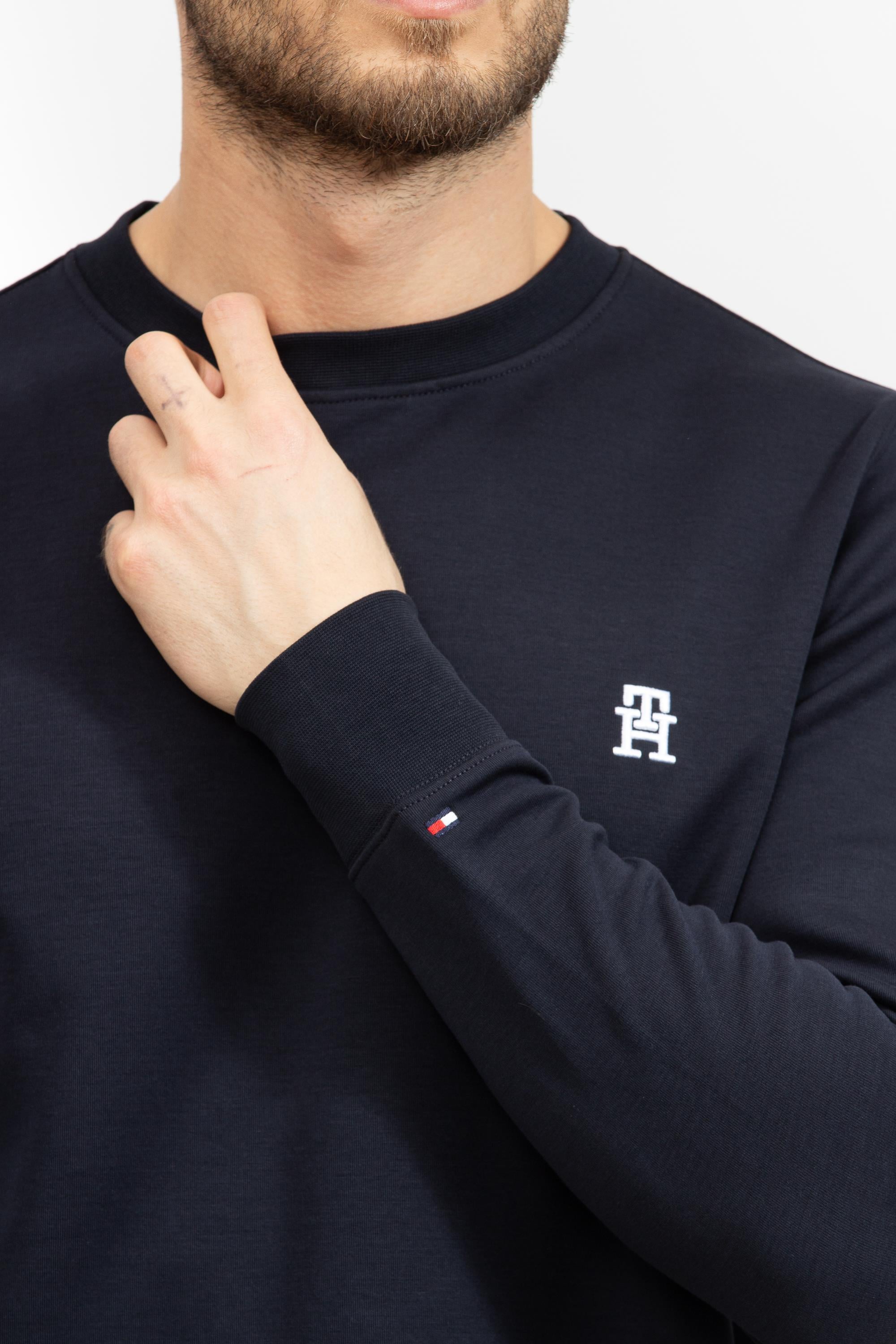 Tommy Hilfiger Monogram Imd Erkek Bisiklet Yaka Sweatshirt
