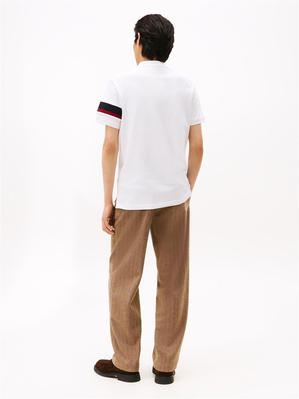 Tommy Hilfiger Rwb Sleeve Tape Reg Erkek Polo Yaka T-Shirt
