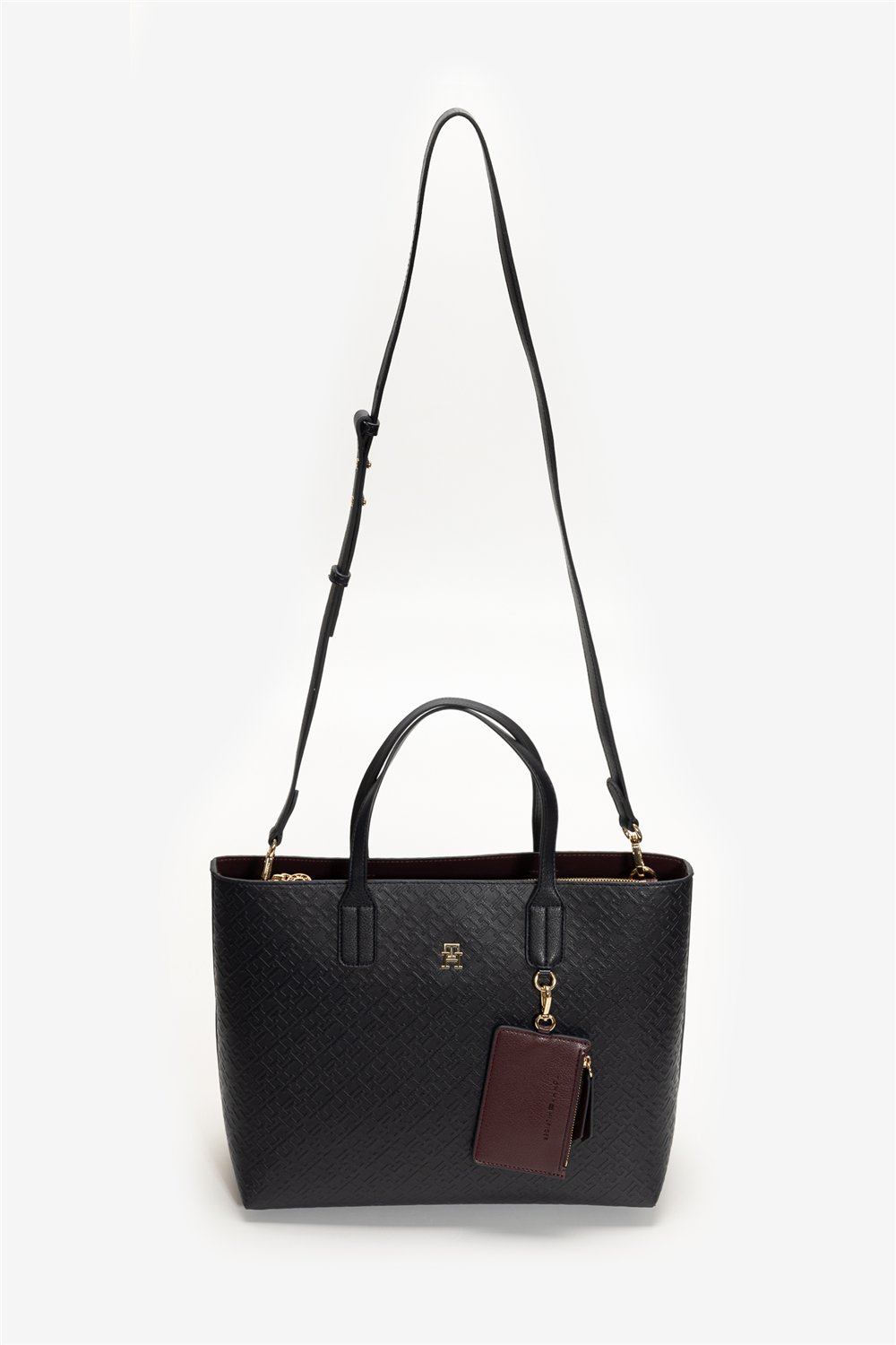 Tommy Hilfiger TH Icon Satchel Mono Kadın Mini Omuz Çantası
