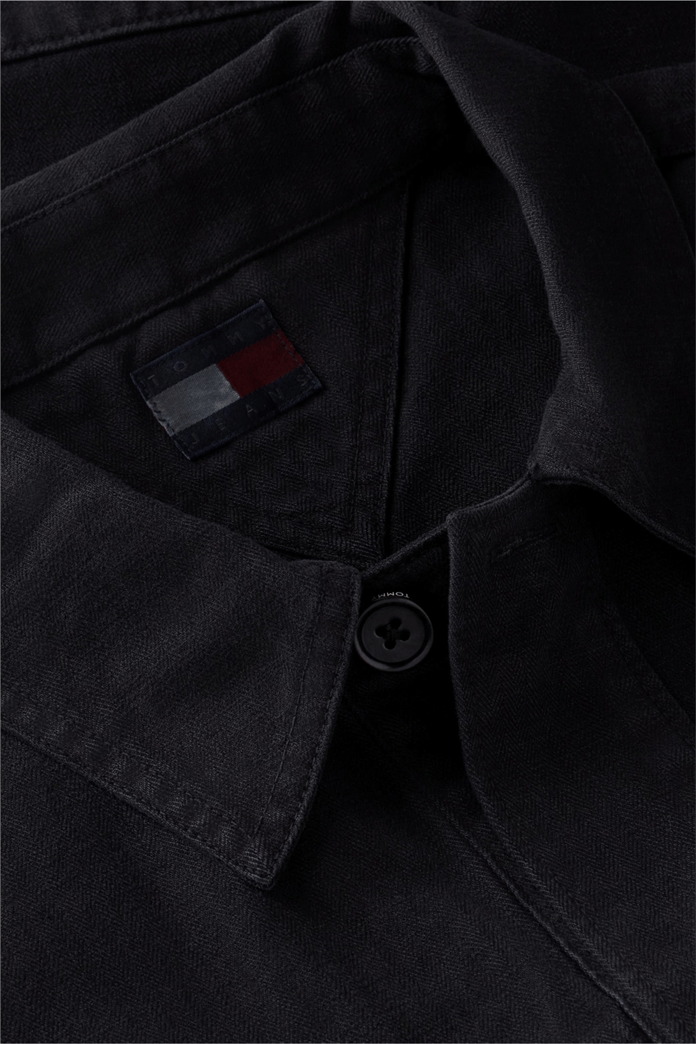 Tommy Hilfiger Tjm Essential Overshirt Erkek Gömlek Siyah