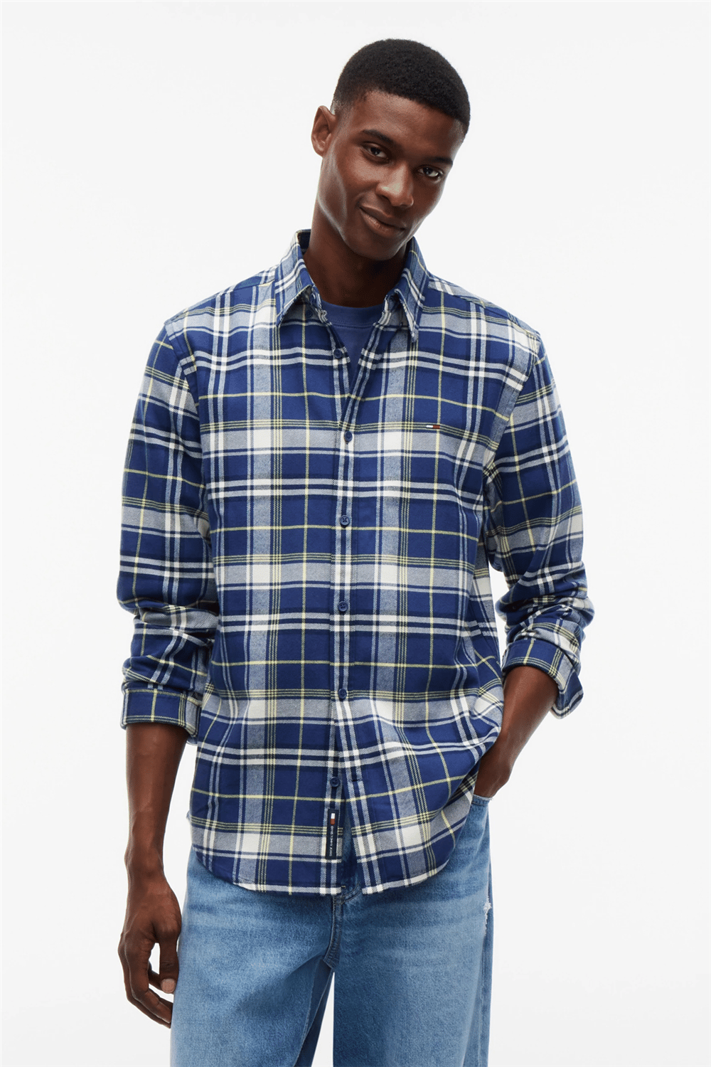 Tommy Hilfiger Tjm Reg Flannel Check Shirt Ext Erkek Gömlek