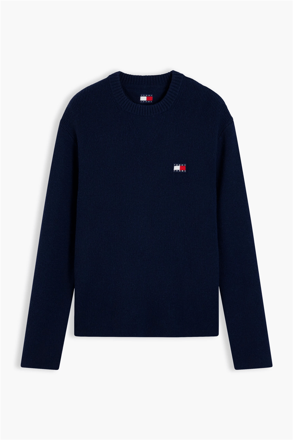 Tommy Hilfiger Tjm Reg Wool Mix Sweater Erkek Triko Mavi