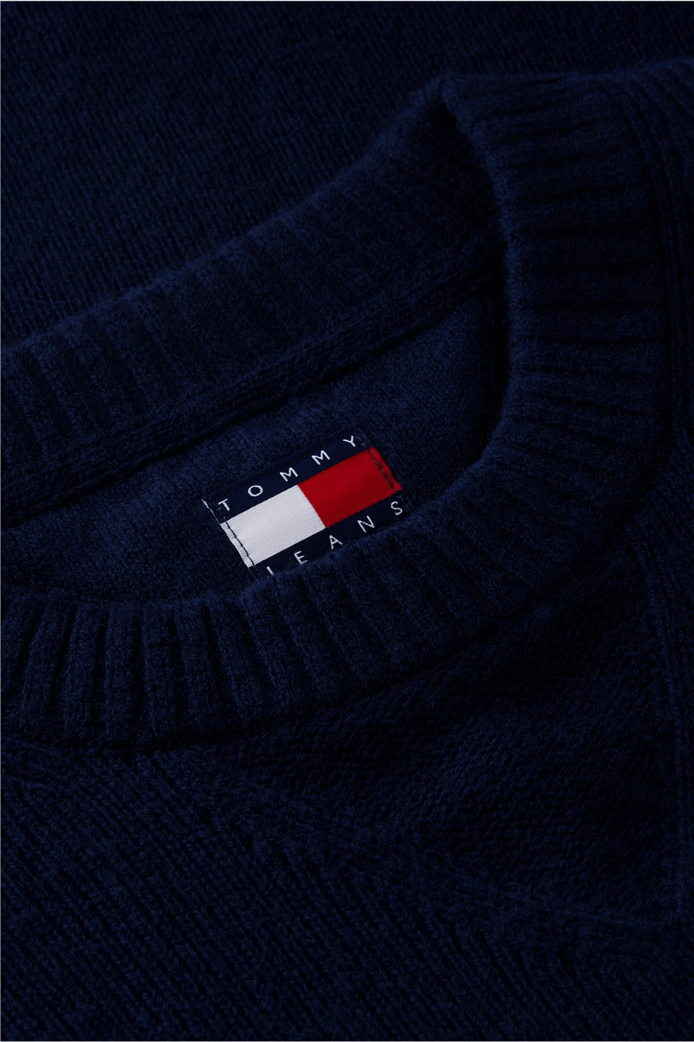Tommy Hilfiger Tjm Reg Wool Mix Sweater Erkek Triko Mavi