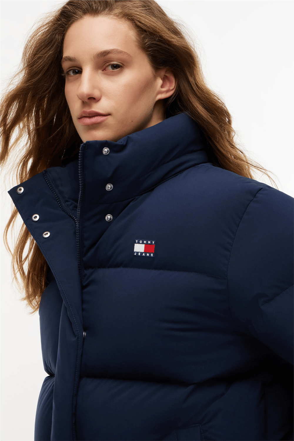 Tommy Hilfiger Tjw Alaska Puffer Ext Kadın Şişme Mont Mavi