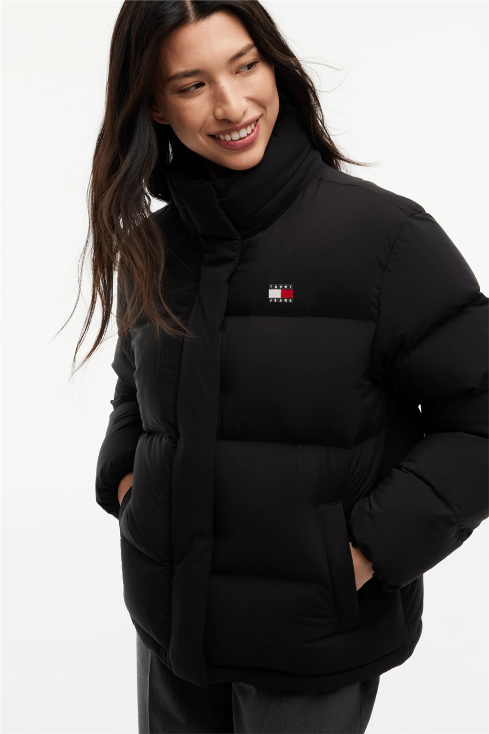 Tommy Hilfiger Tjw Alaska Puffer Ext Kadın Şişme Mont Siyah