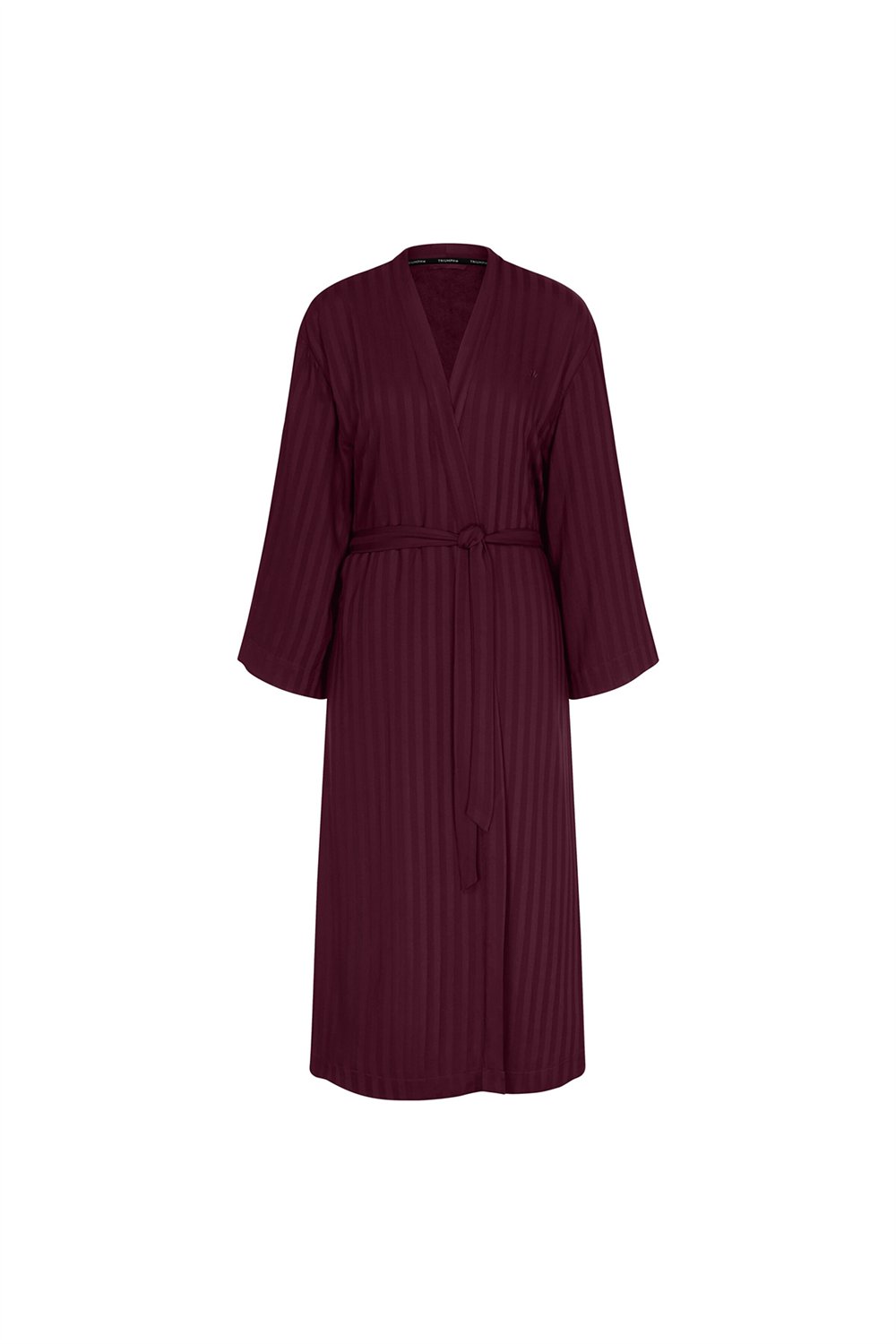 Triumph Amourette Jacquard Long Robe Kadın Sabahlık Bordo