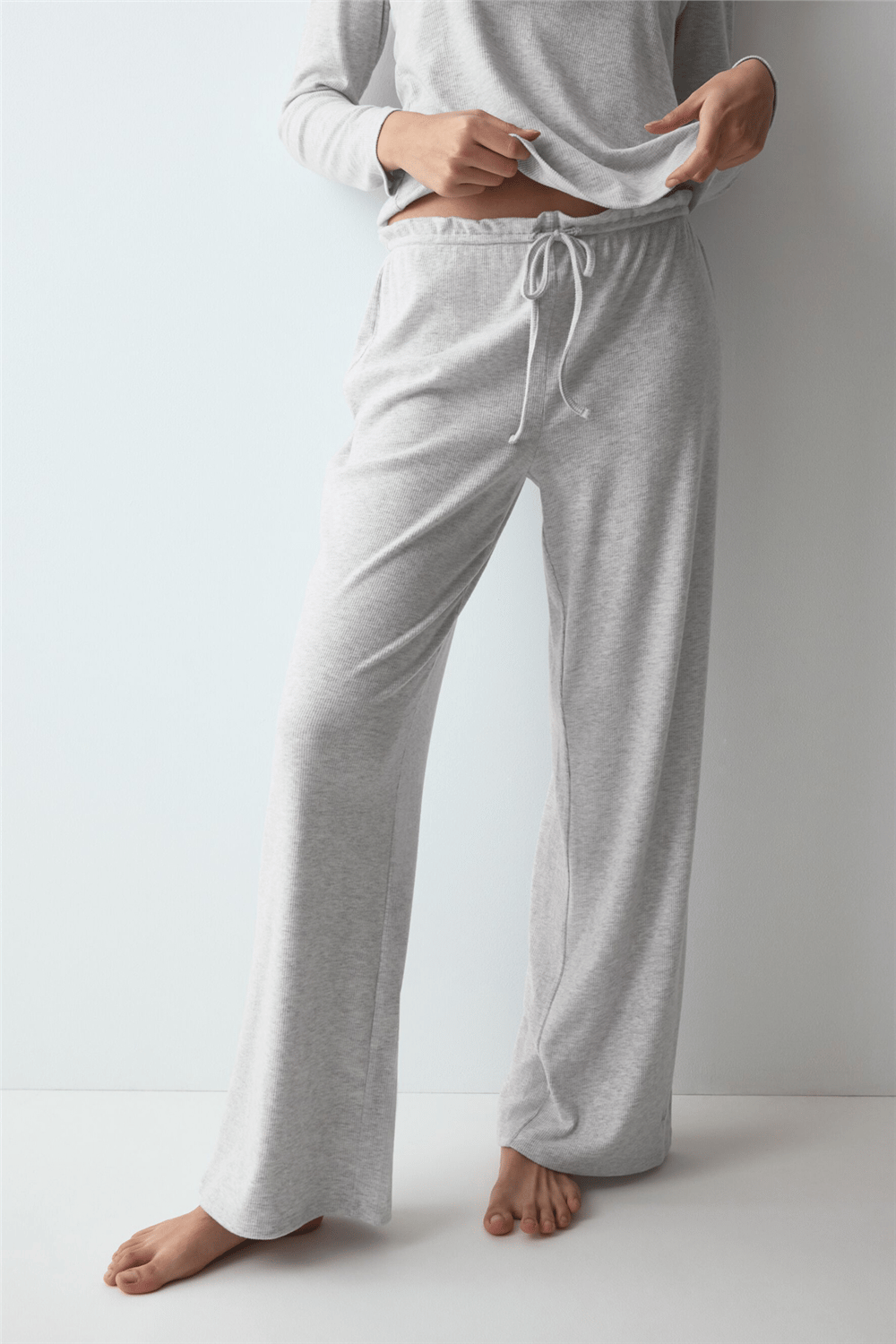 Triumph Mix & Match Trousers Soft Kadın Pijama Altı Gri