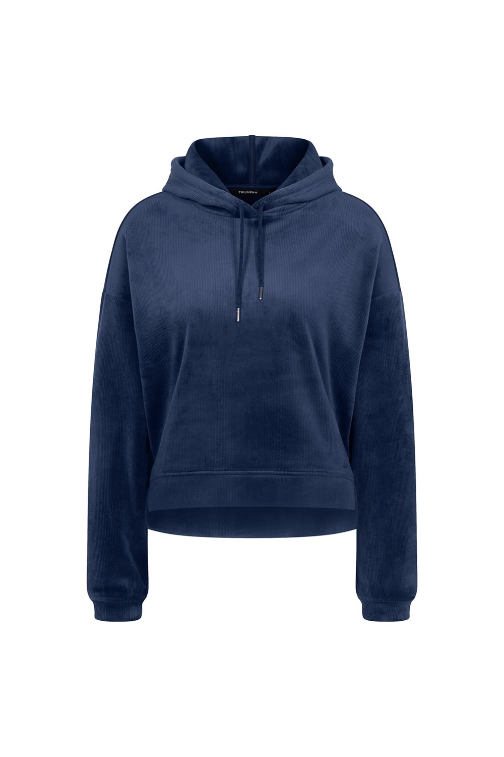 Triumph Velour Rib Hoodie Kadın Kapüşonlu Sweatshirt Lacivert