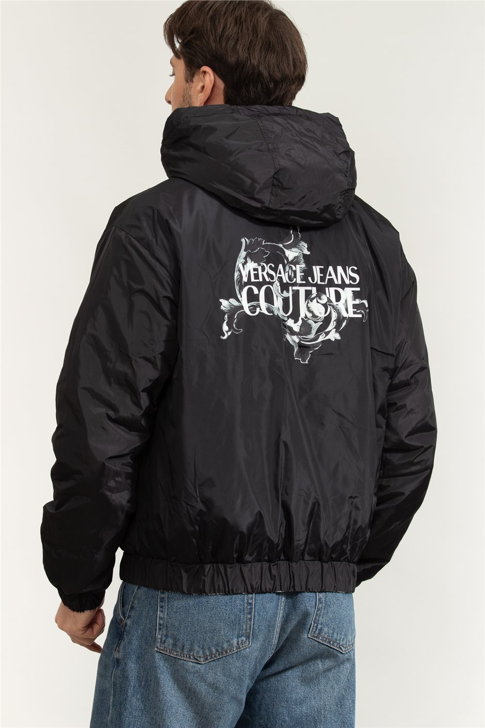 Versace Jeans Couture 50D Printed Porcelain Baroque Erkek Şişme Mont