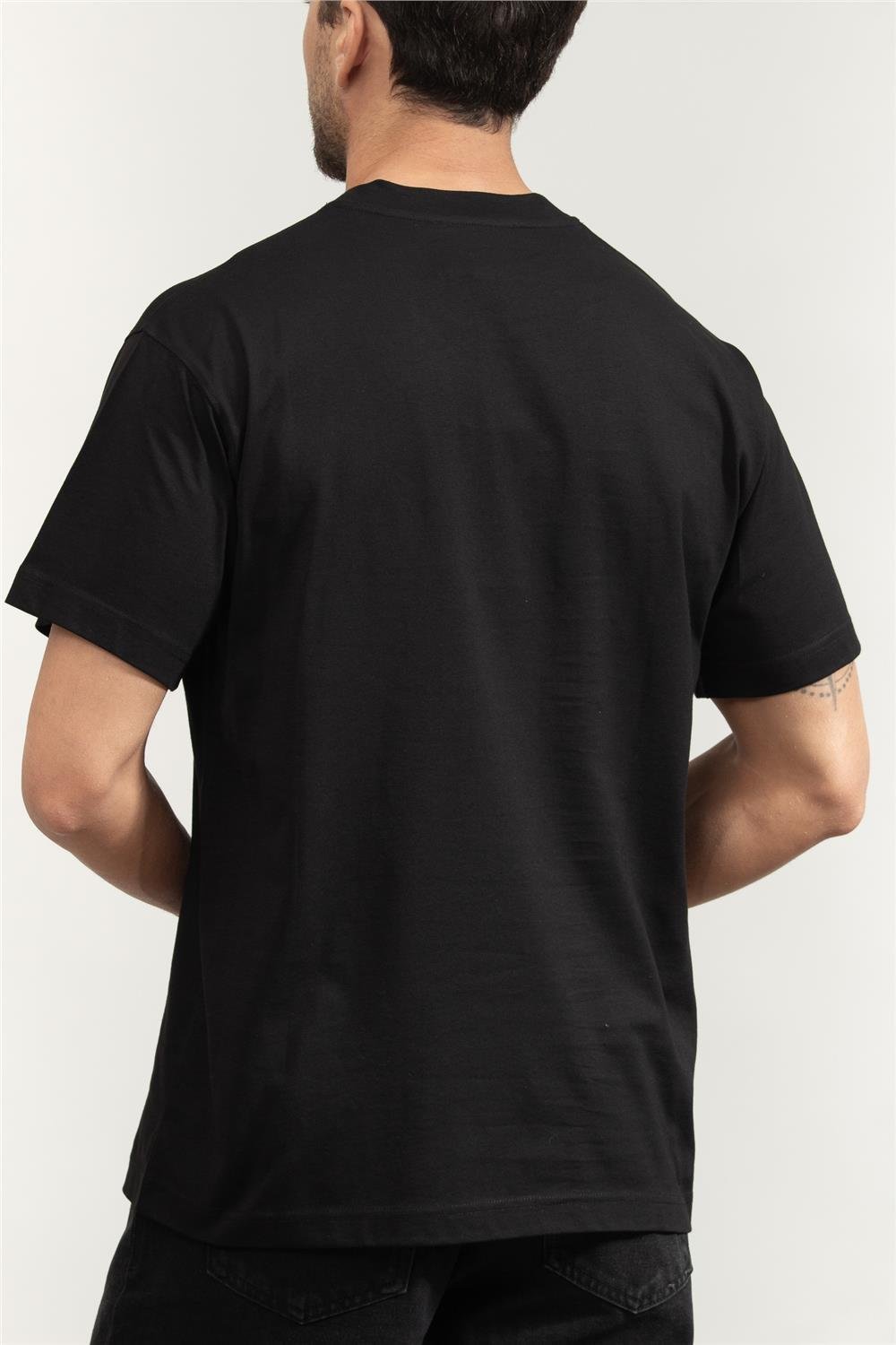 Versace Jeans Couture Cotton Jersey Erkek Bisiklet Yaka T-Shirt