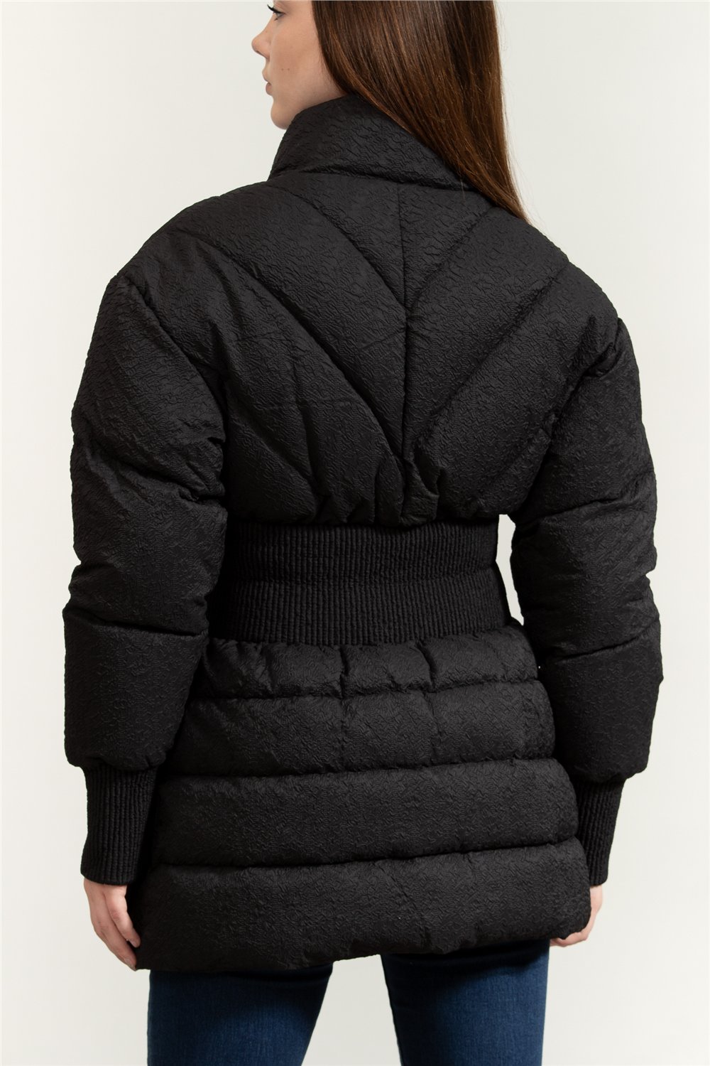 Versace Jeans Couture Crinkle Argyle NL Kadın Şişme Mont