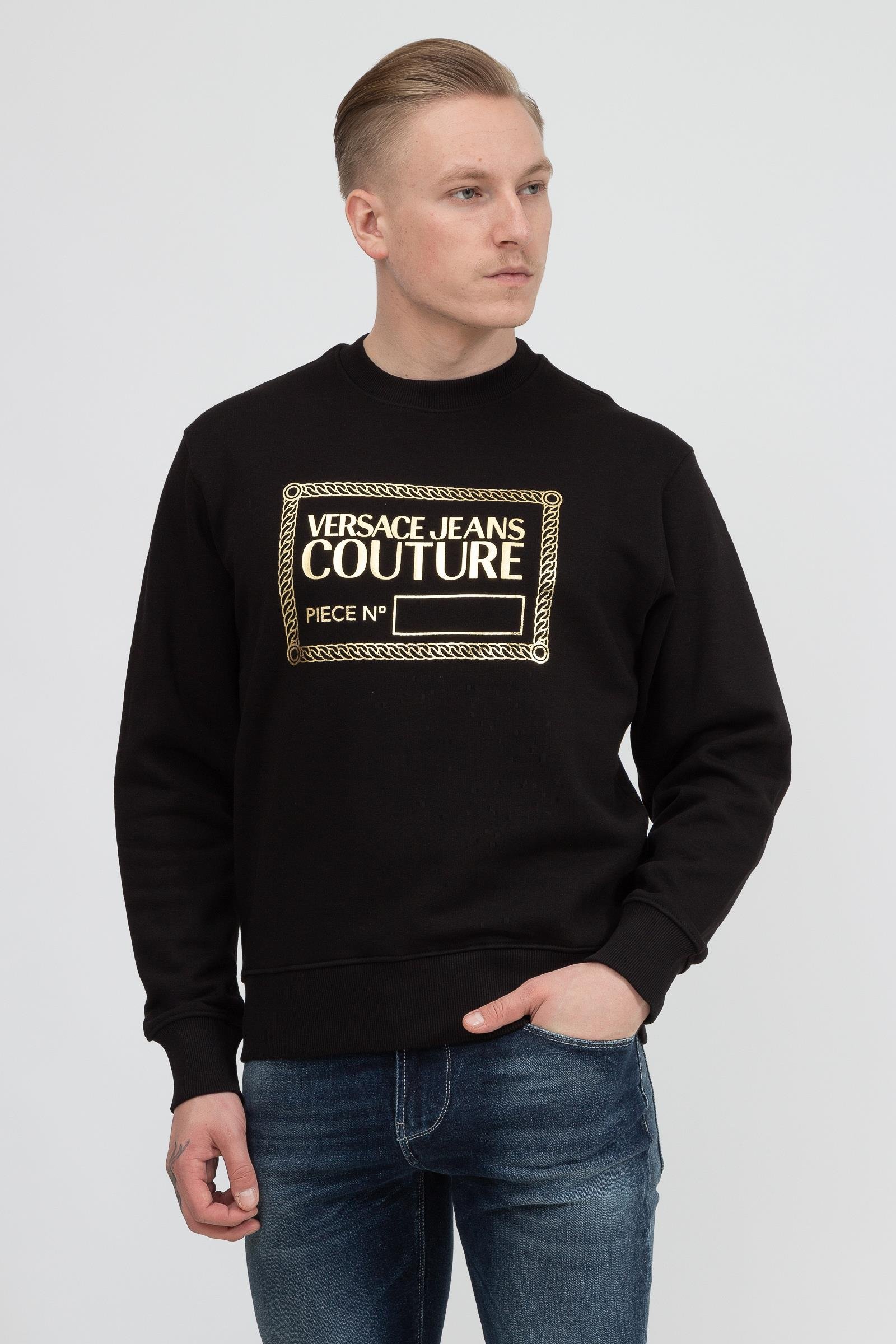 Versace Jeans Couture Erkek Bisiklet Yaka Sweatshirt