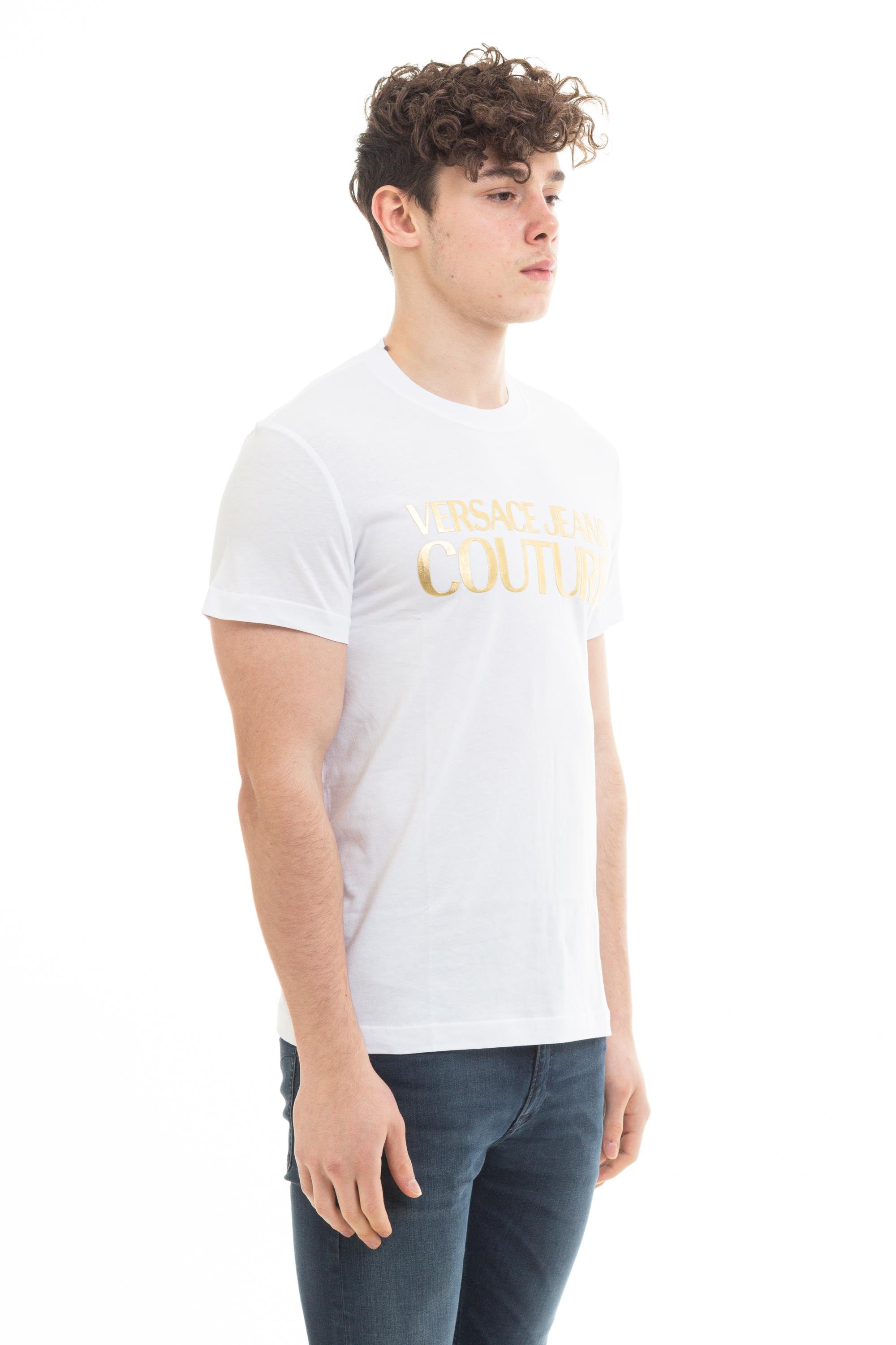 Versace Jeans Couture Erkek Bisiklet Yaka T-Shirt