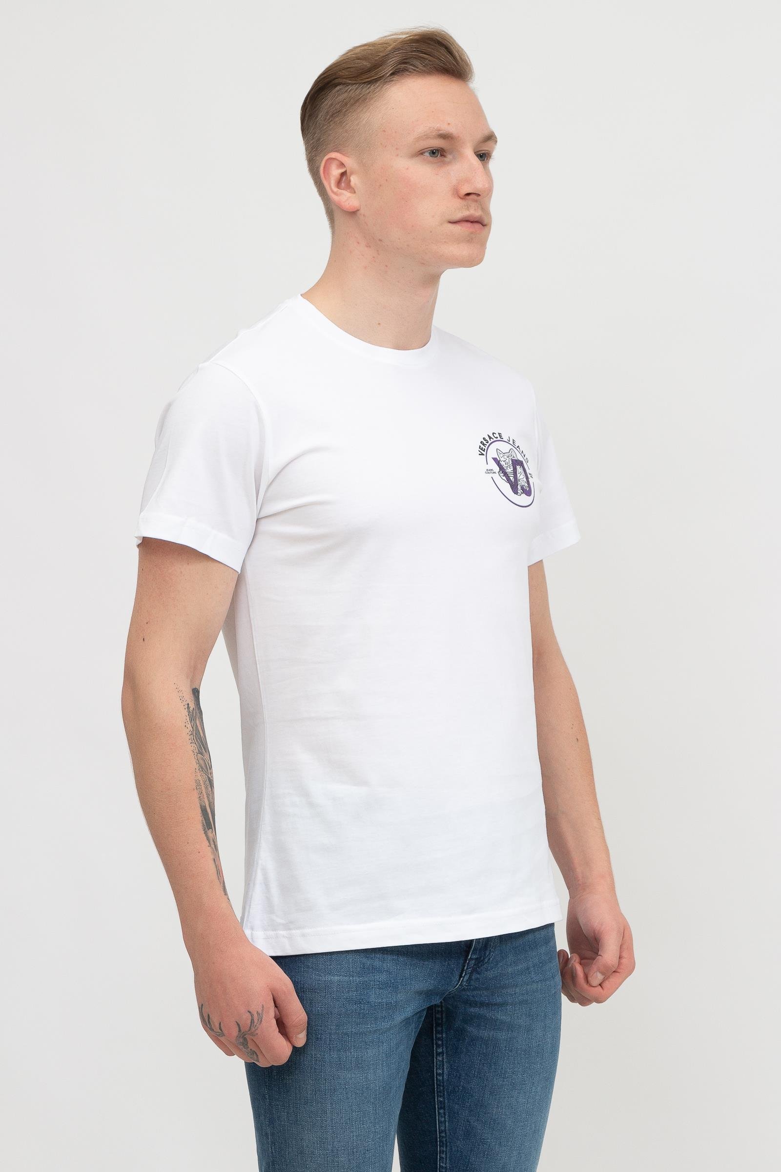 Versace Jeans Couture Erkek Bisiklet Yaka T-Shirt
