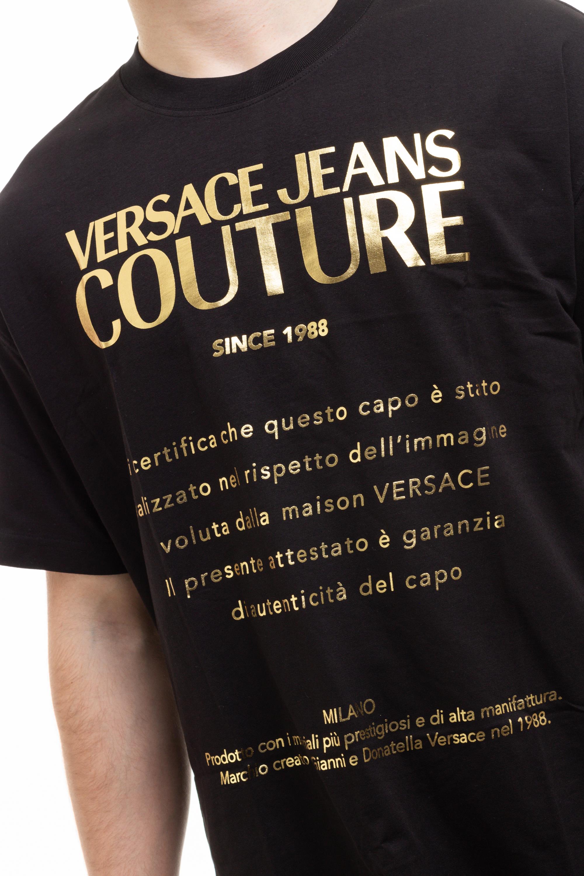 Versace Jeans Couture Erkek Bisiklet Yaka T-Shirt