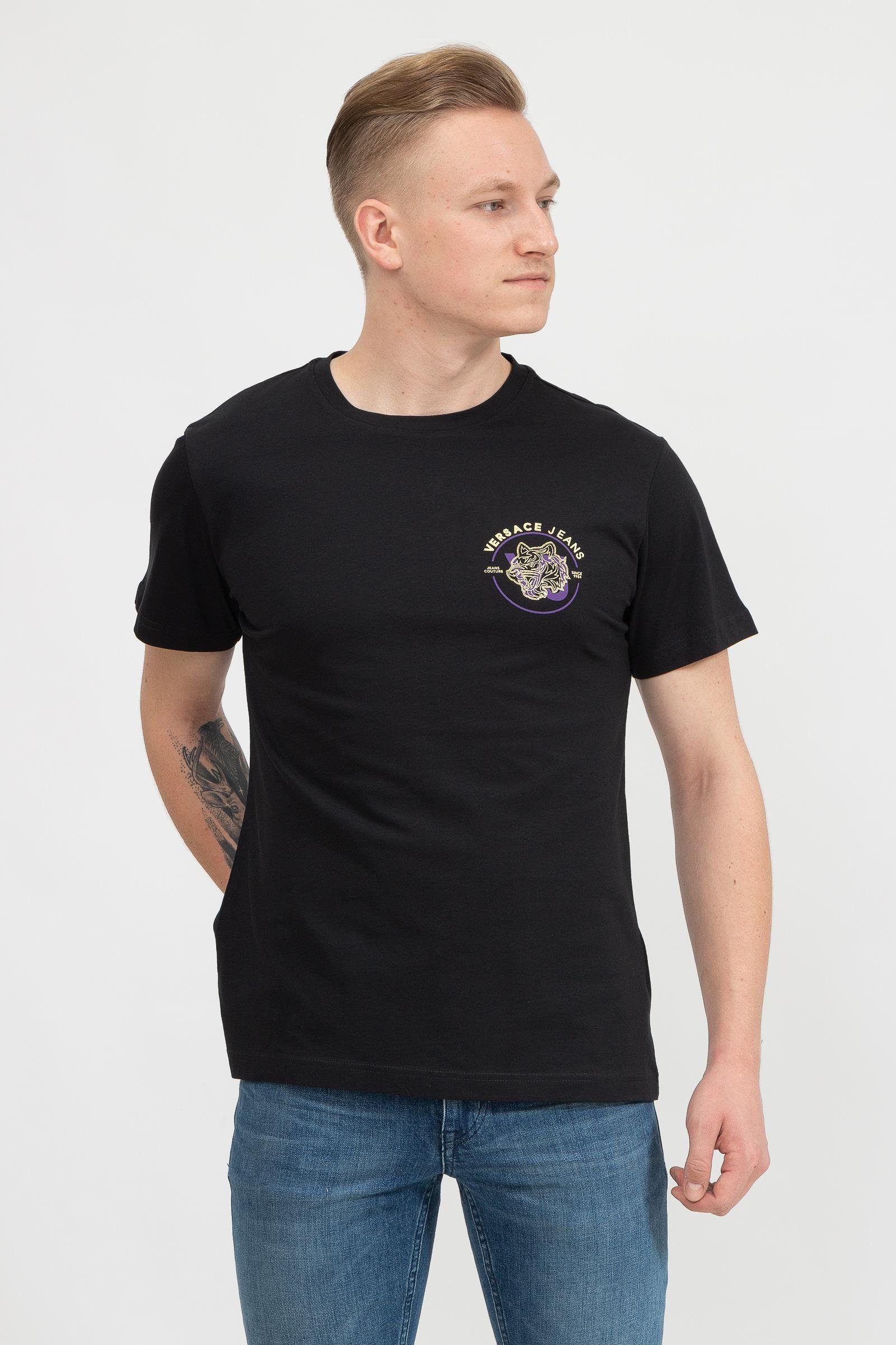 Versace Jeans Couture Erkek Bisiklet Yaka T-Shirt