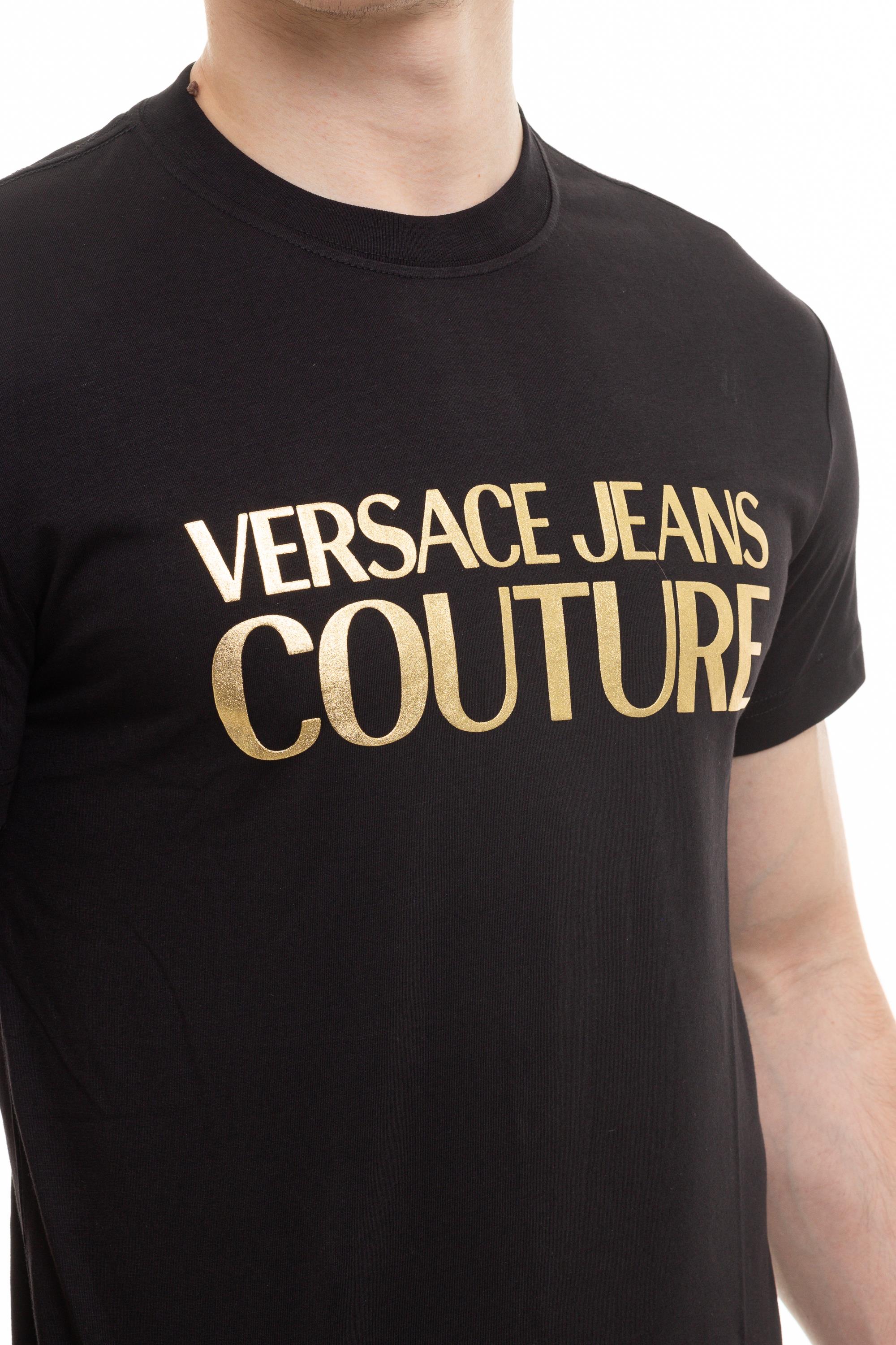 Versace Jeans Couture Erkek Bisiklet Yaka T-Shirt