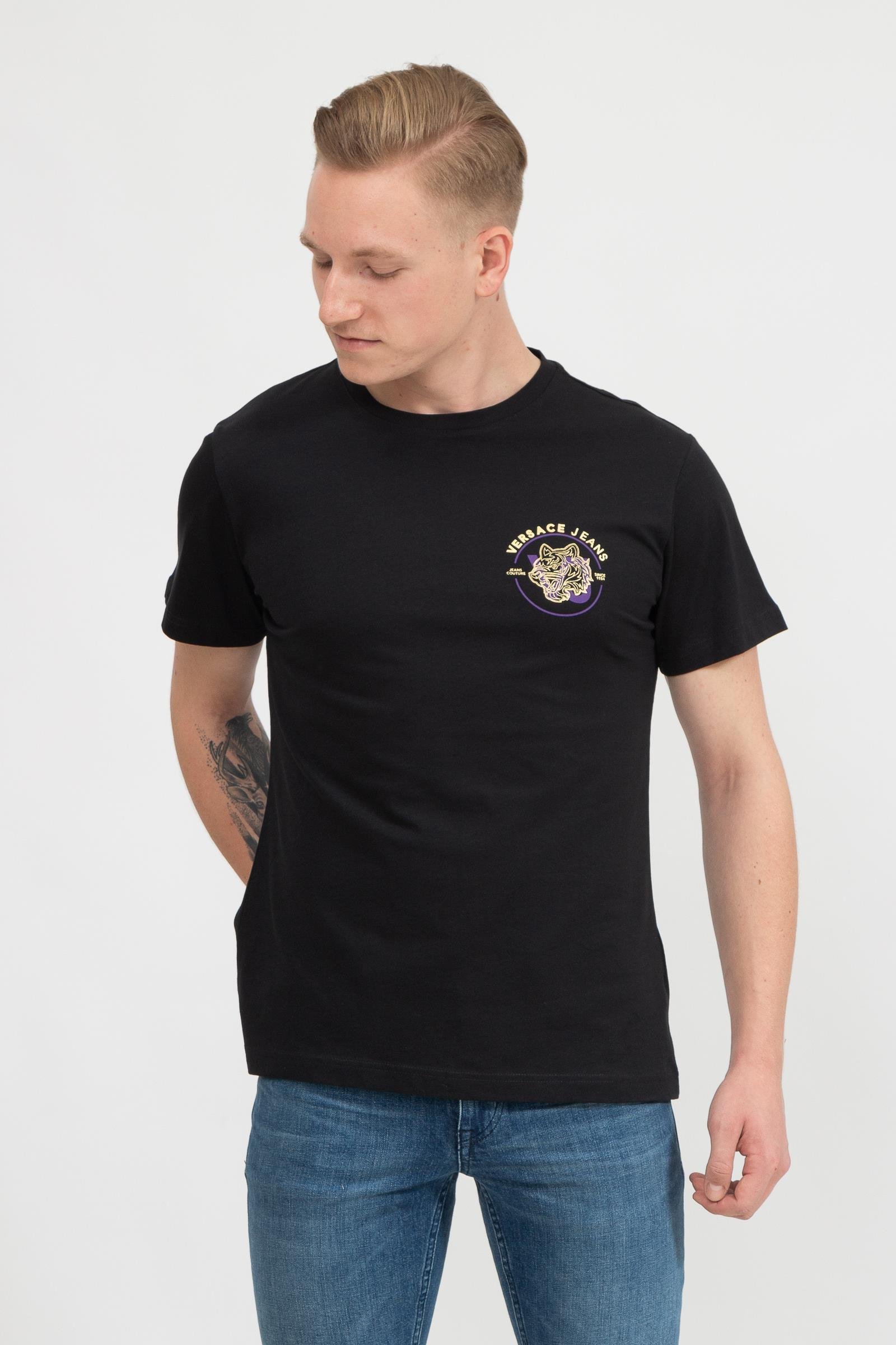 Versace Jeans Couture Erkek Bisiklet Yaka T-Shirt