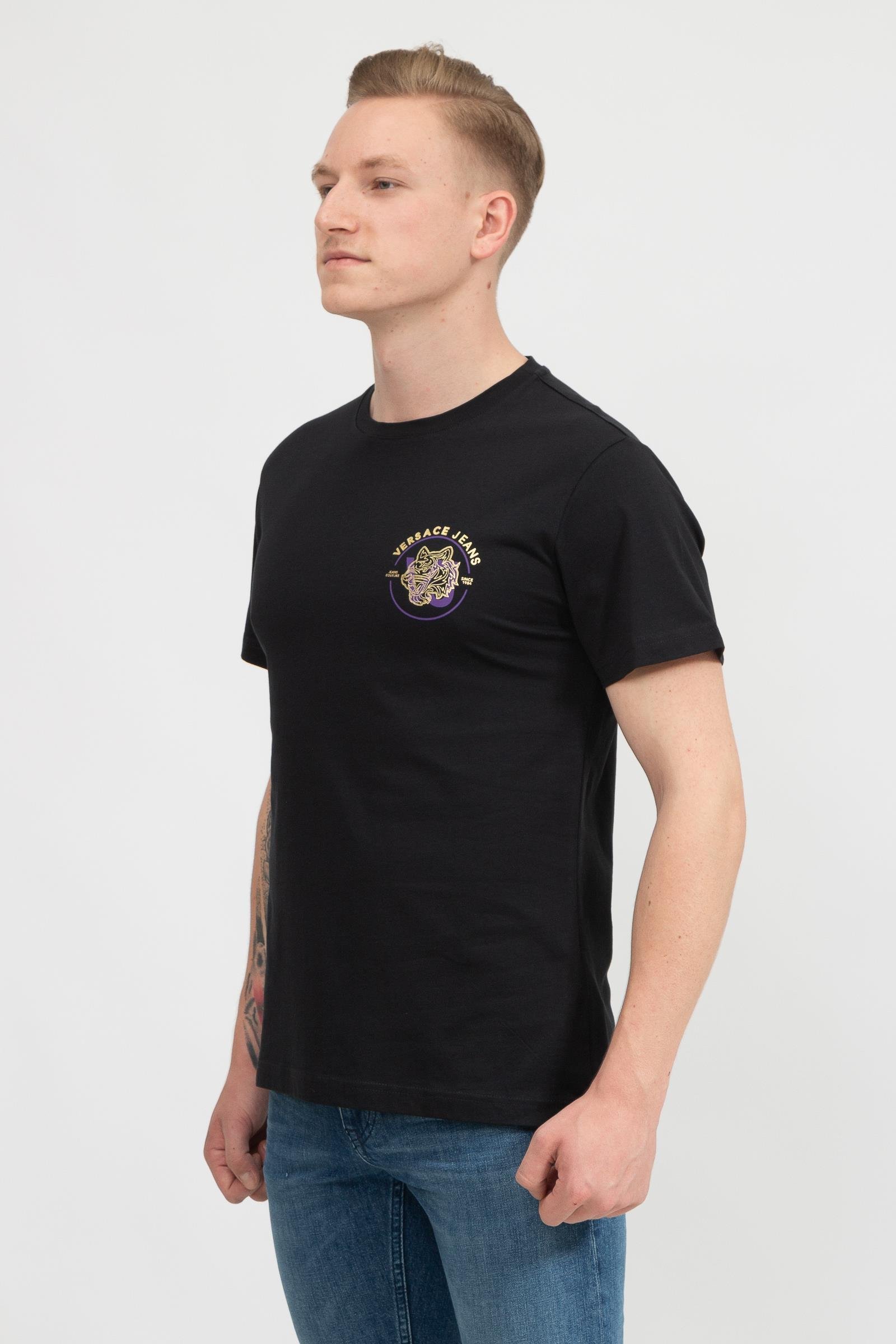 Versace Jeans Couture Erkek Bisiklet Yaka T-Shirt