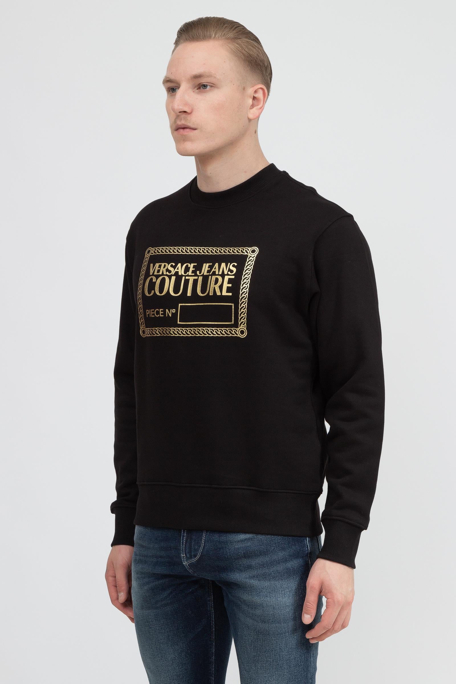 Versace Jeans Couture Erkek Bisiklet Yaka Sweatshirt