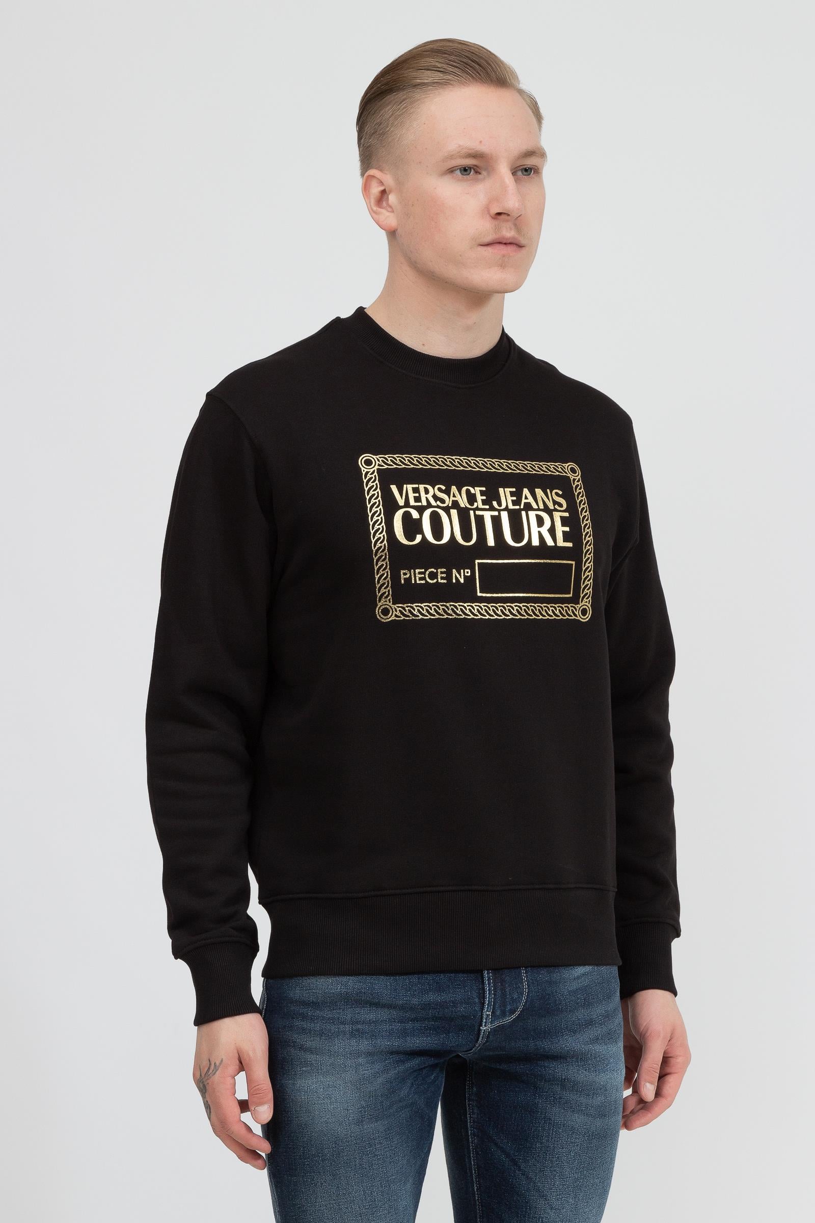 Versace Jeans Couture Erkek Bisiklet Yaka Sweatshirt