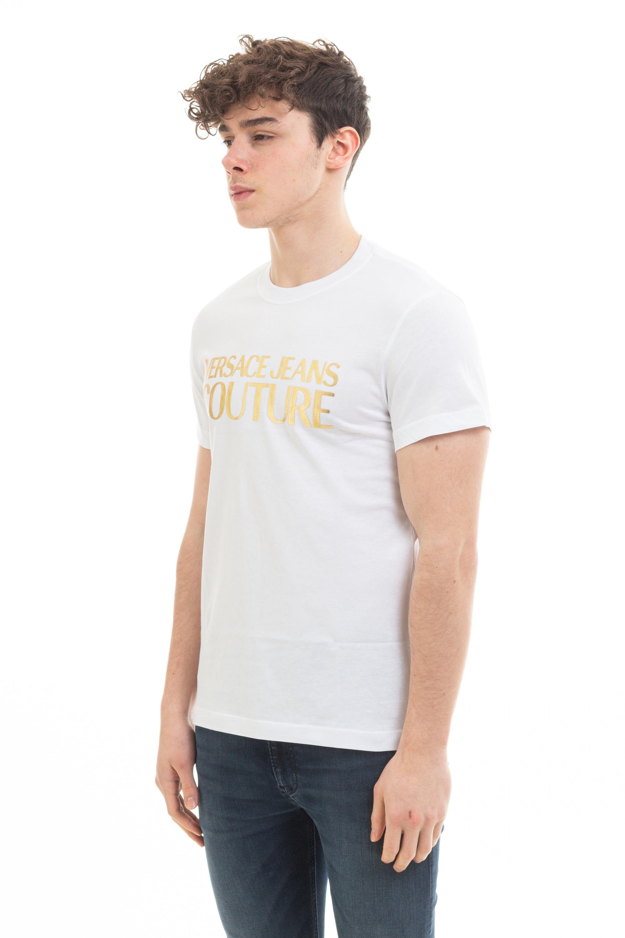Versace Jeans Couture Erkek Bisiklet Yaka T-Shirt
