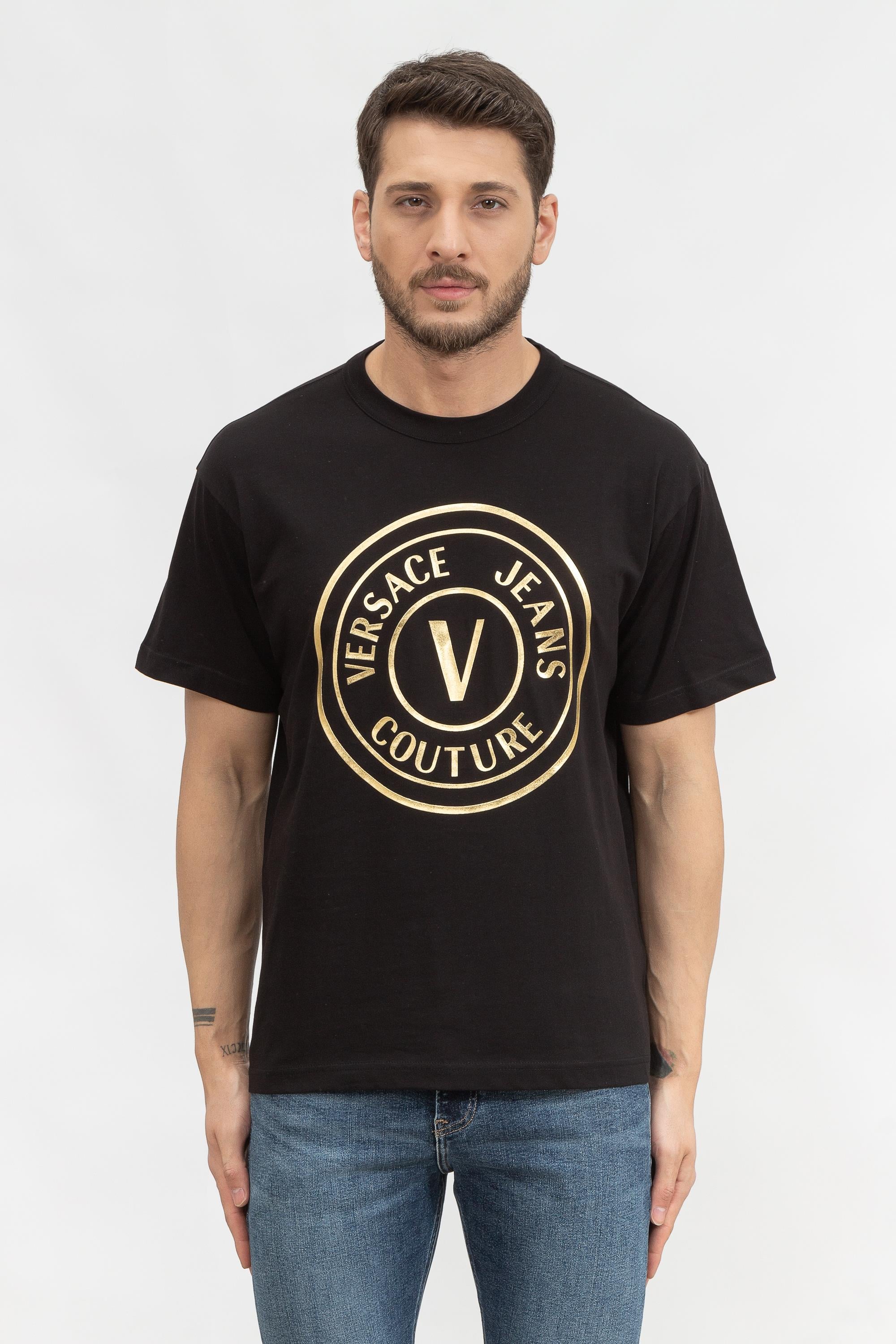 Versace Jeans Couture Erkek Bisiklet Yaka T-Shirt