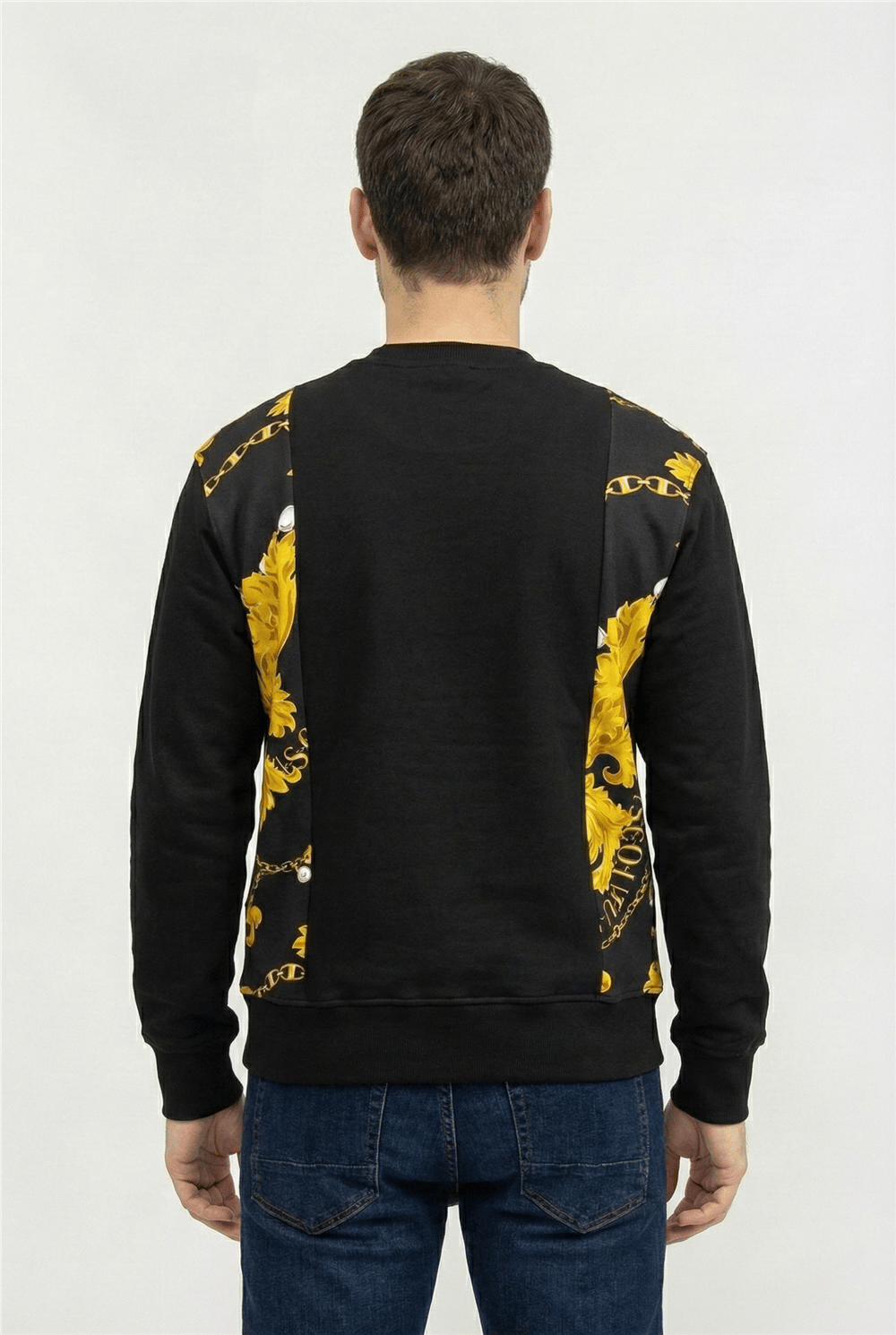 Versace Jeans Couture Erkek Bisiklet Yaka Sweatshirt