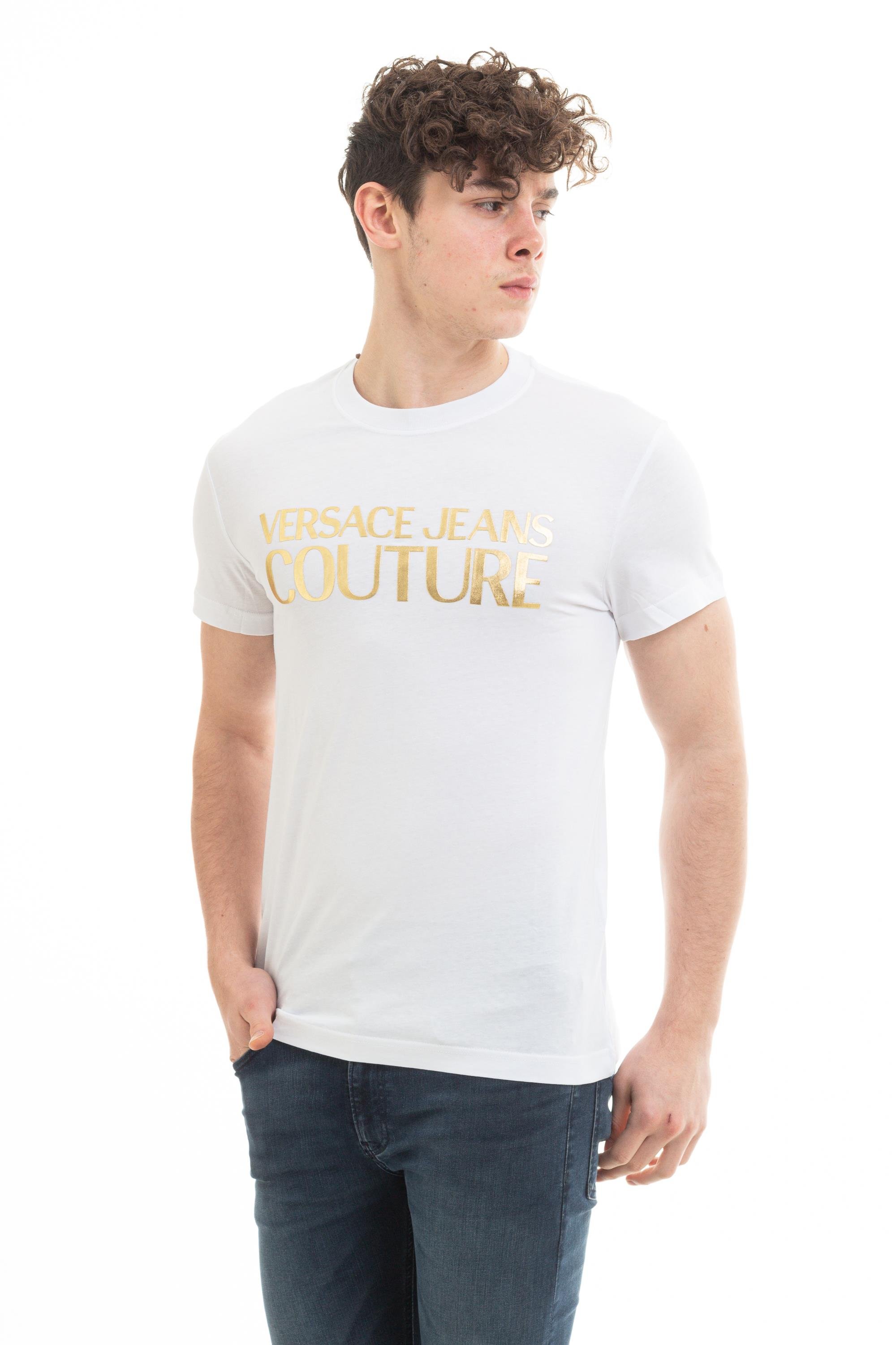 Versace Jeans Couture Erkek Bisiklet Yaka T-Shirt