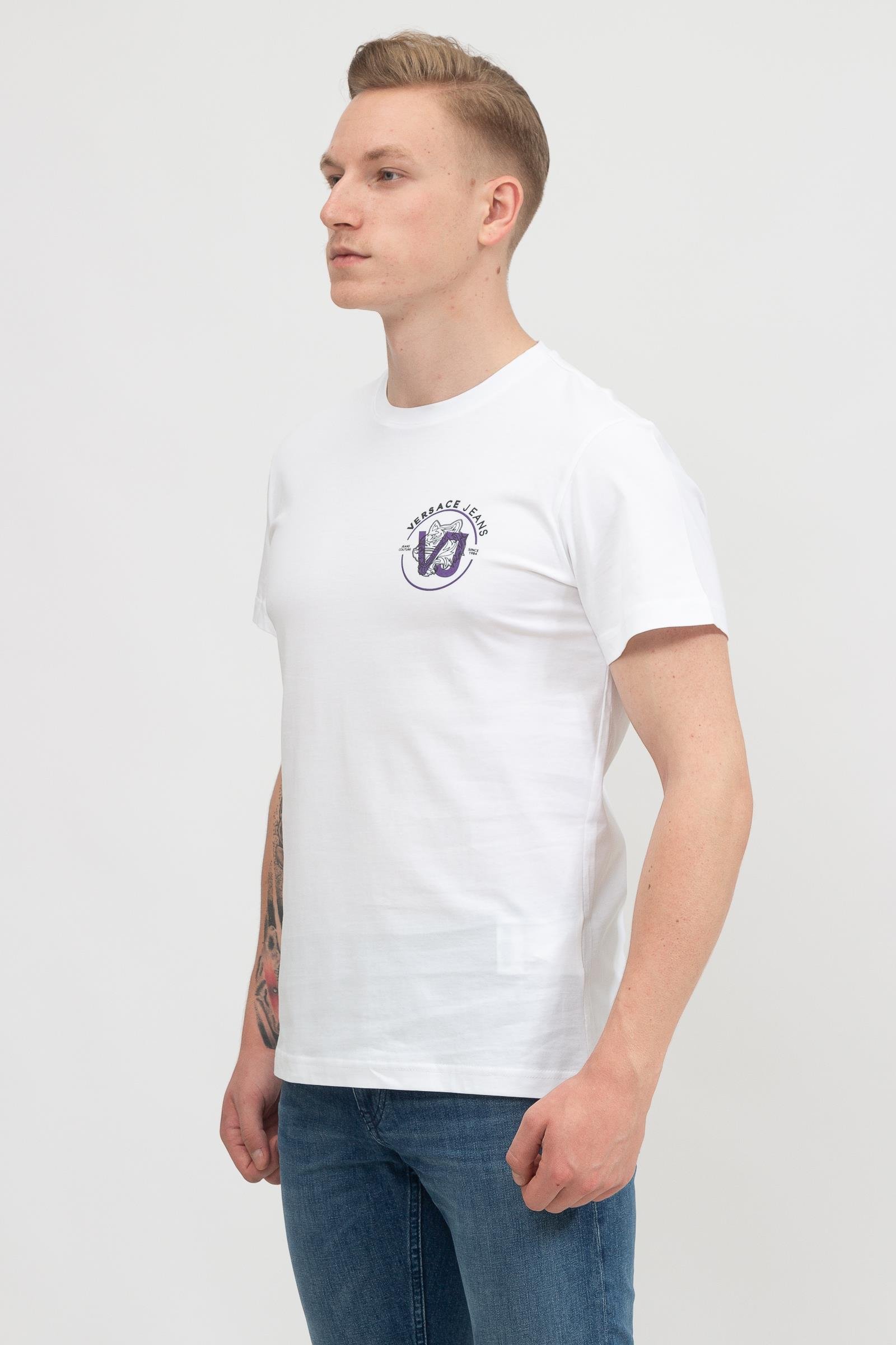Versace Jeans Couture Erkek Bisiklet Yaka T-Shirt