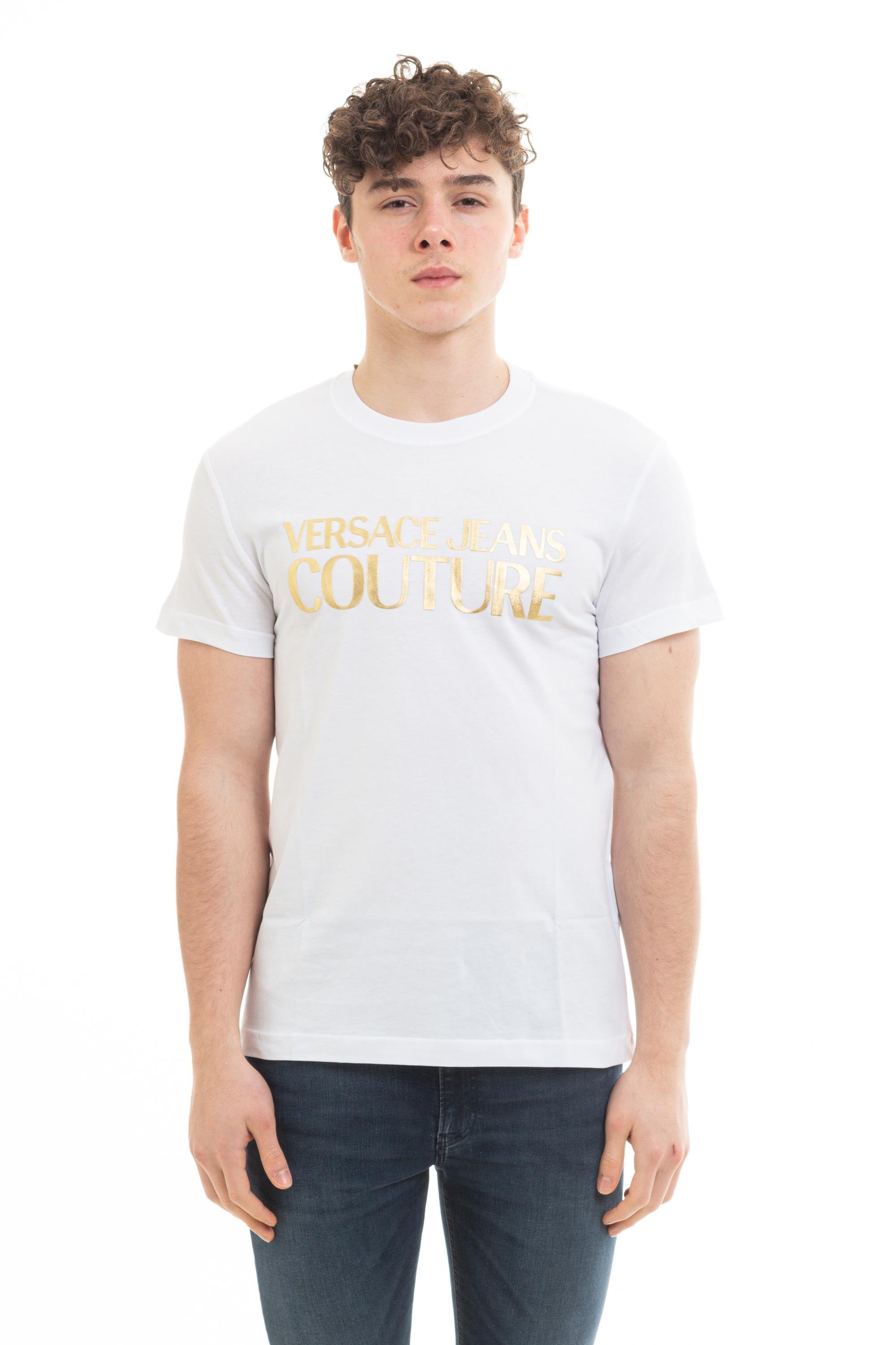 Versace Jeans Couture Erkek Bisiklet Yaka T-Shirt