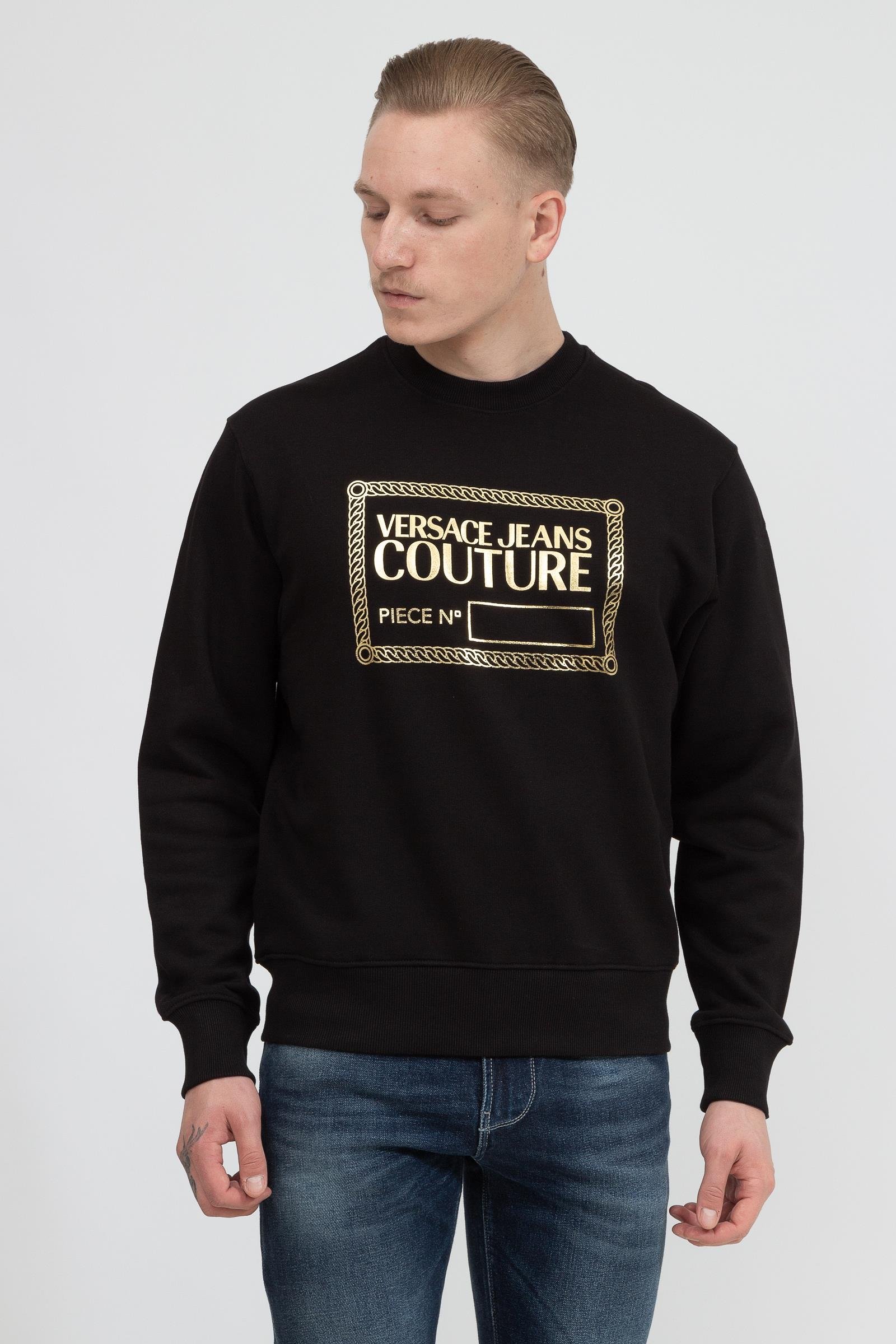Versace Jeans Couture Erkek Bisiklet Yaka Sweatshirt