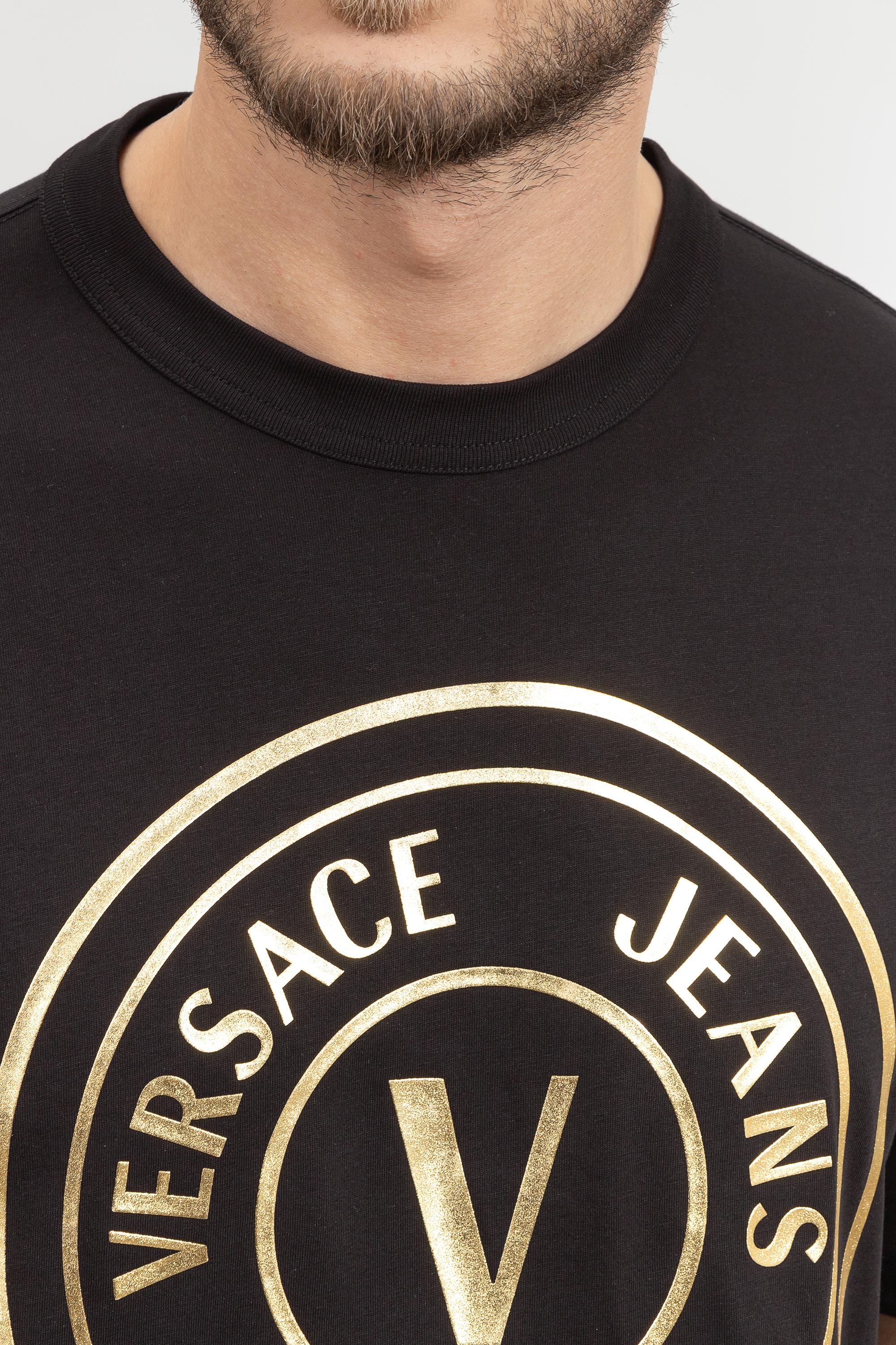 Versace Jeans Couture Erkek Bisiklet Yaka T-Shirt