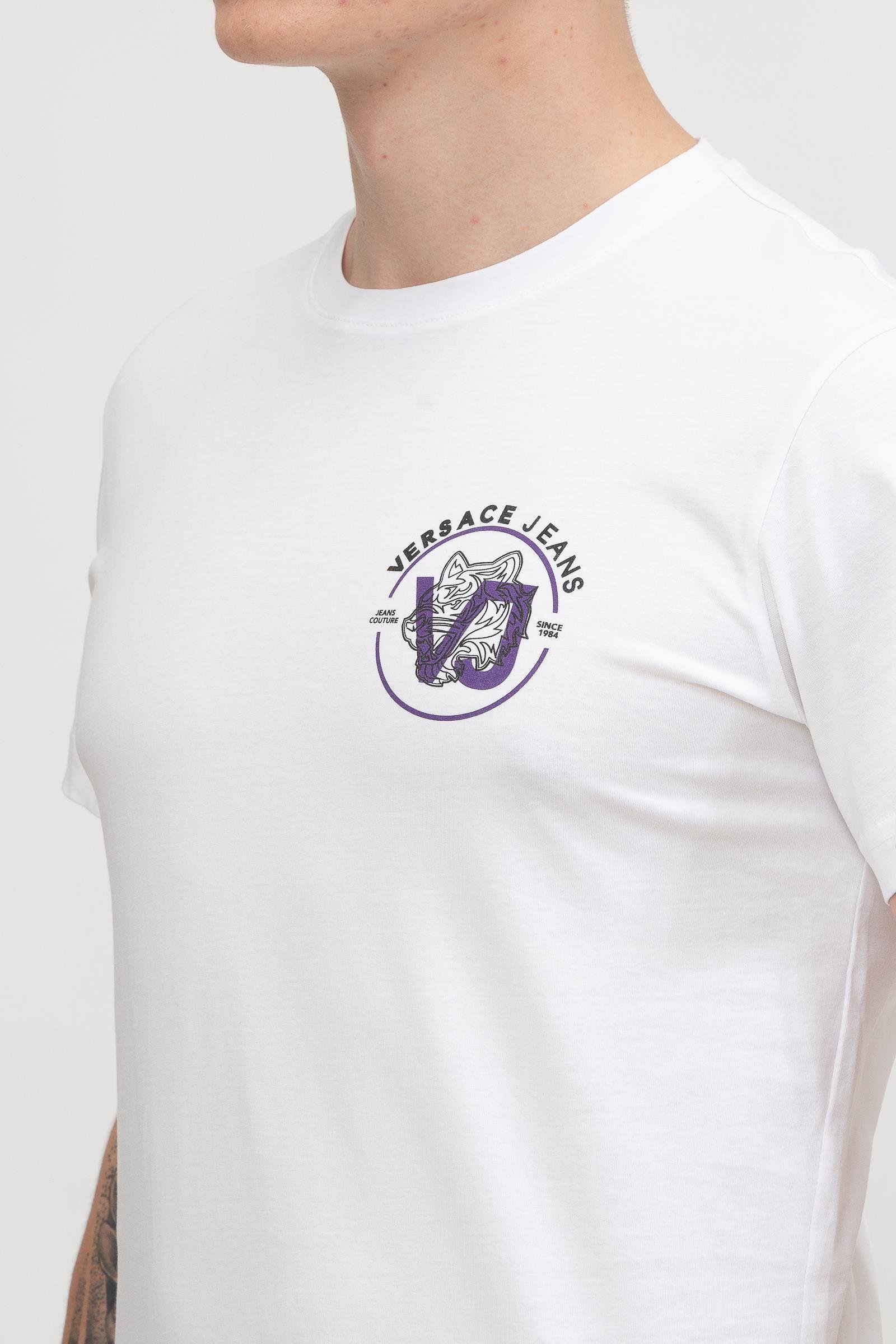 Versace Jeans Couture Erkek Bisiklet Yaka T-Shirt