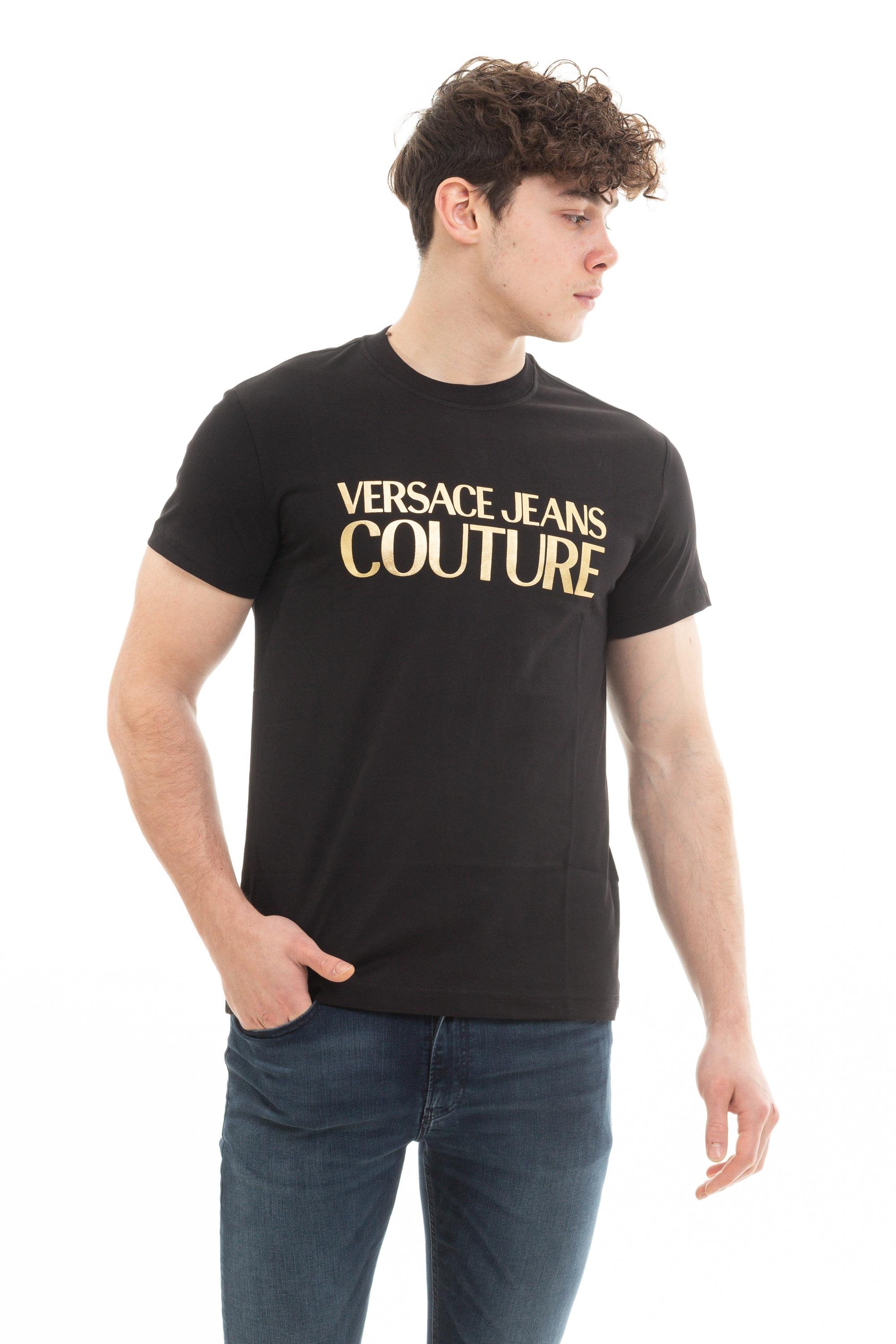 Versace Jeans Couture Erkek Bisiklet Yaka T-Shirt