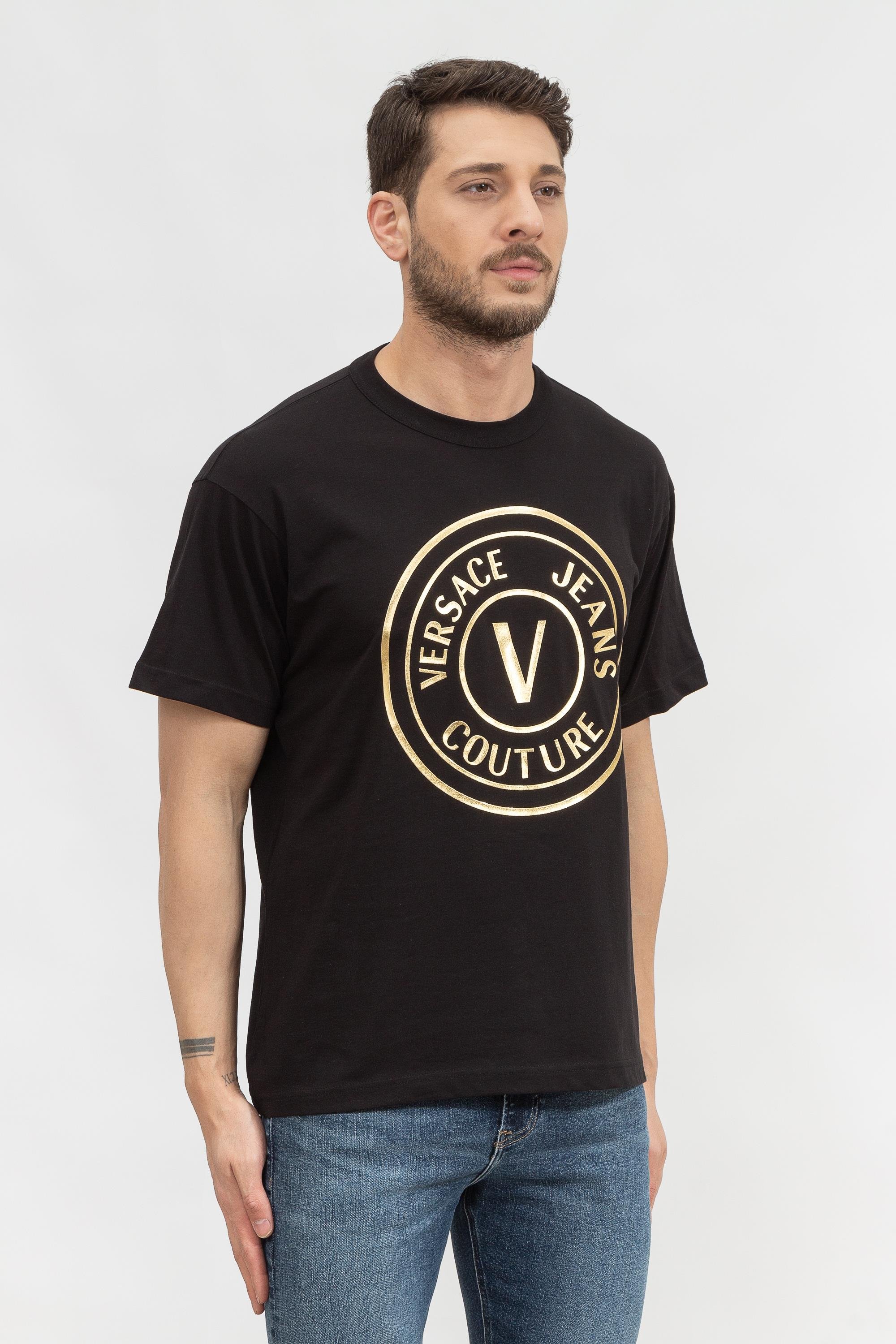 Versace Jeans Couture Erkek Bisiklet Yaka T-Shirt