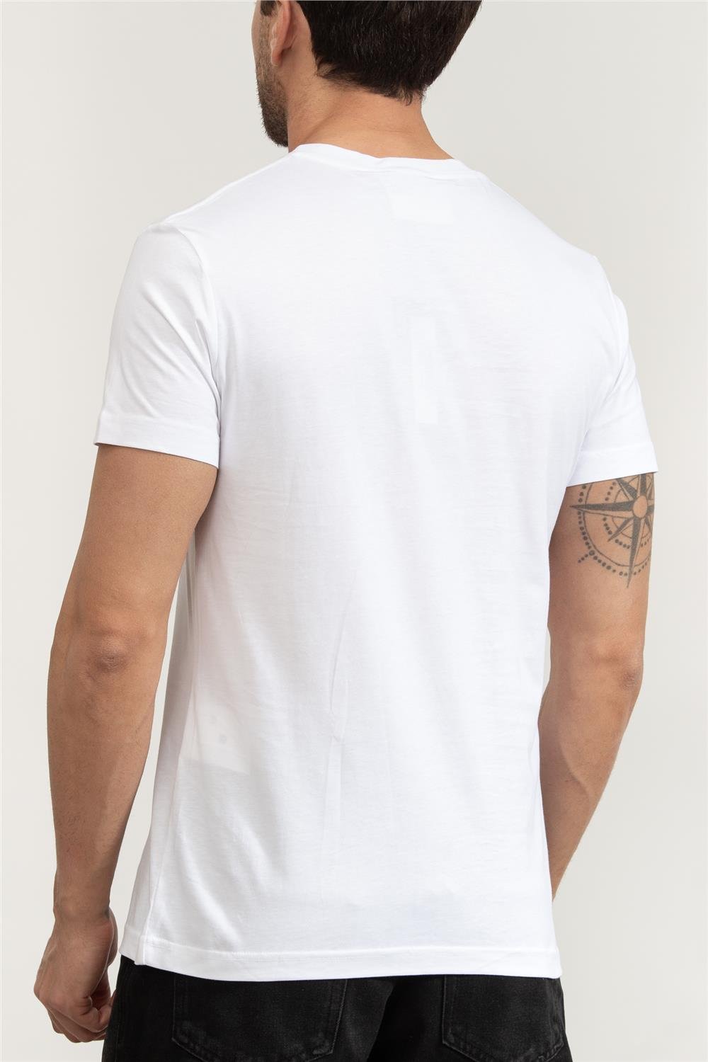 Versace Jeans Couture Erkek Bisiklet Yaka T-Shirt
