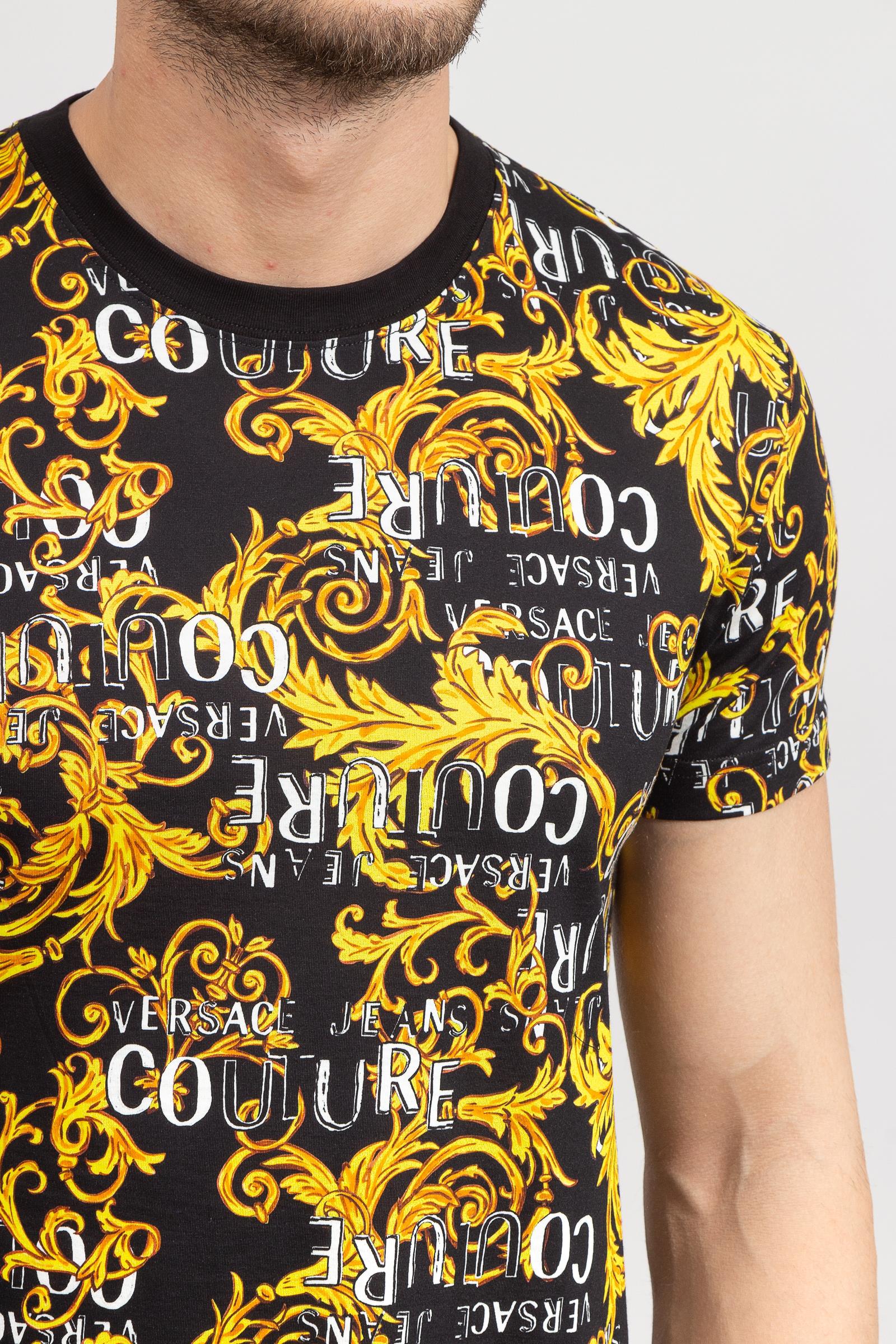 Versace Jeans Couture Erkek Bisiklet Yaka T-Shirt