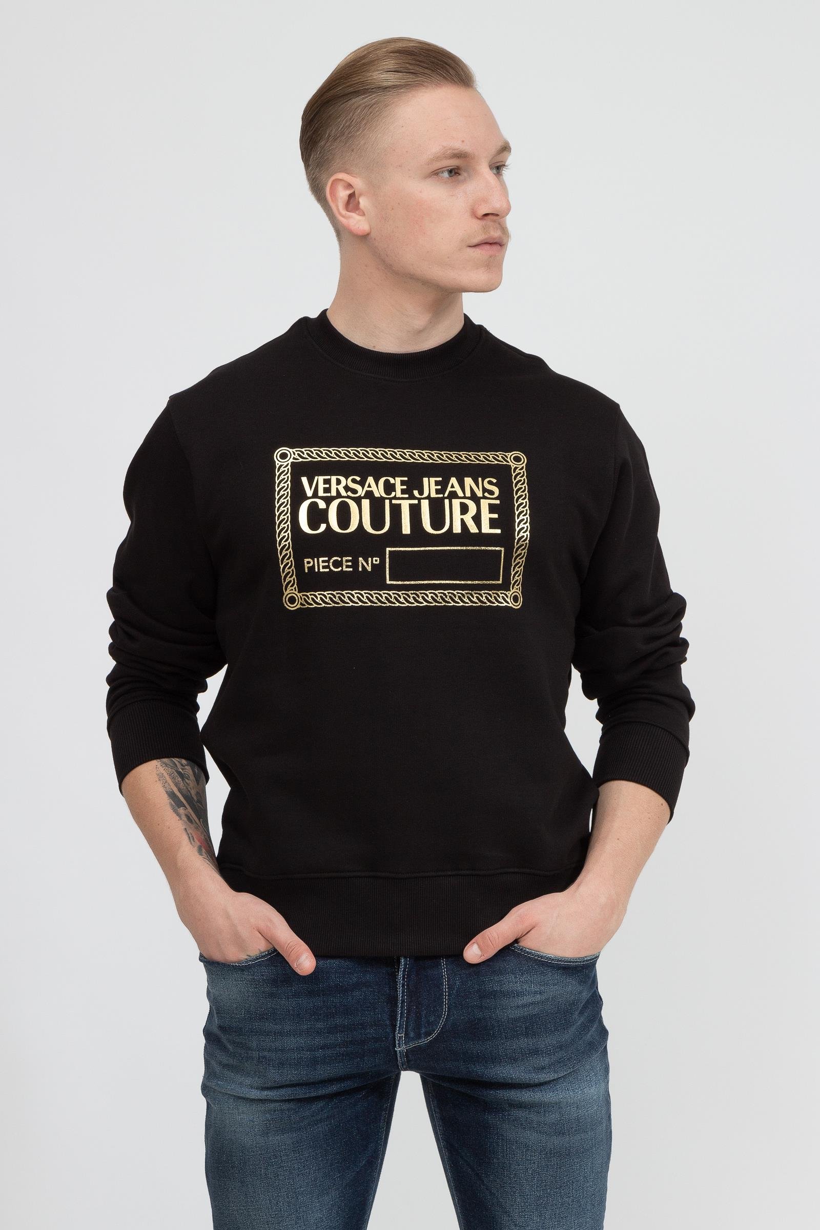 Versace Jeans Couture Erkek Bisiklet Yaka Sweatshirt