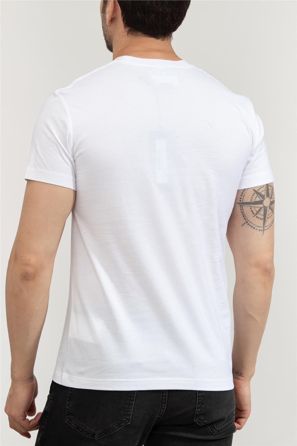 Versace Jeans Couture Erkek Bisiklet Yaka T-Shirt