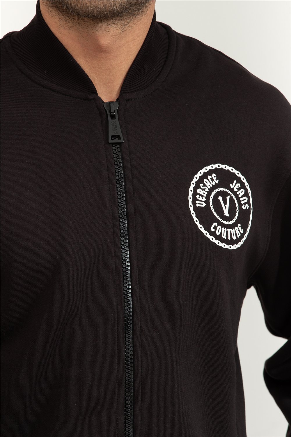 Versace Jeans Couture Erkek Fermuarlı Sweatshirt