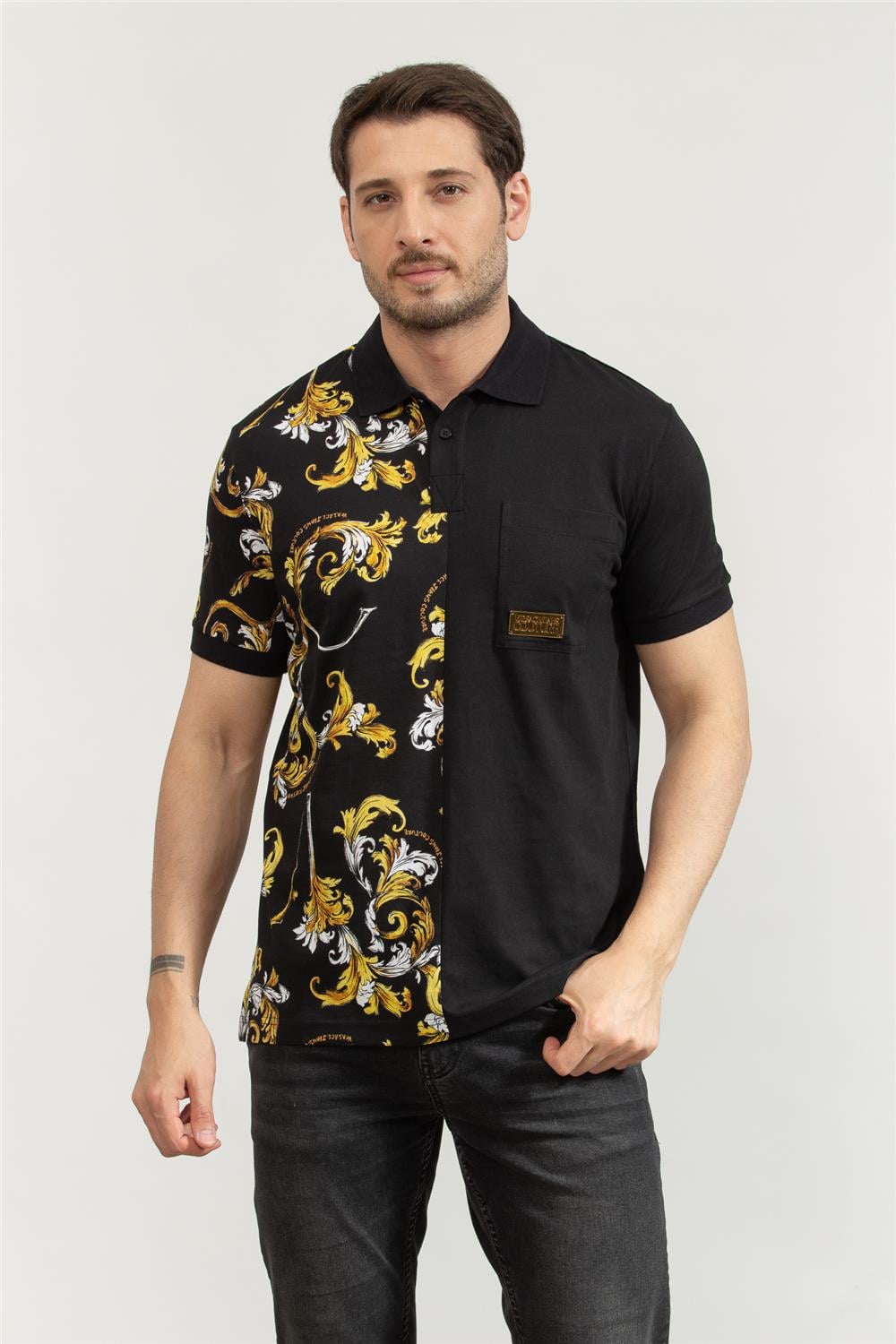 Versace Jeans Couture Erkek Polo Yaka T-Shirt
