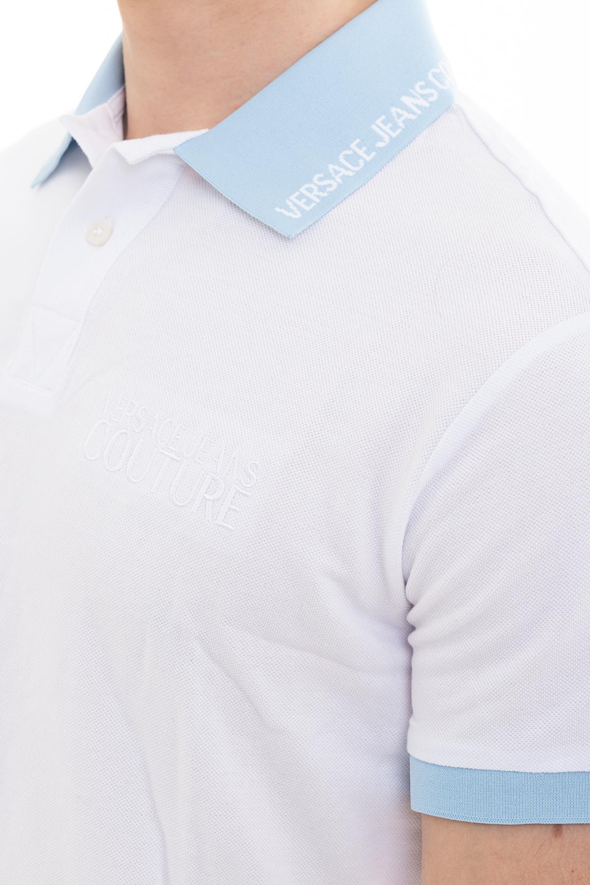Versace Jeans Couture Erkek Regular Fit Embro Logo Polo Yaka T-Shirt