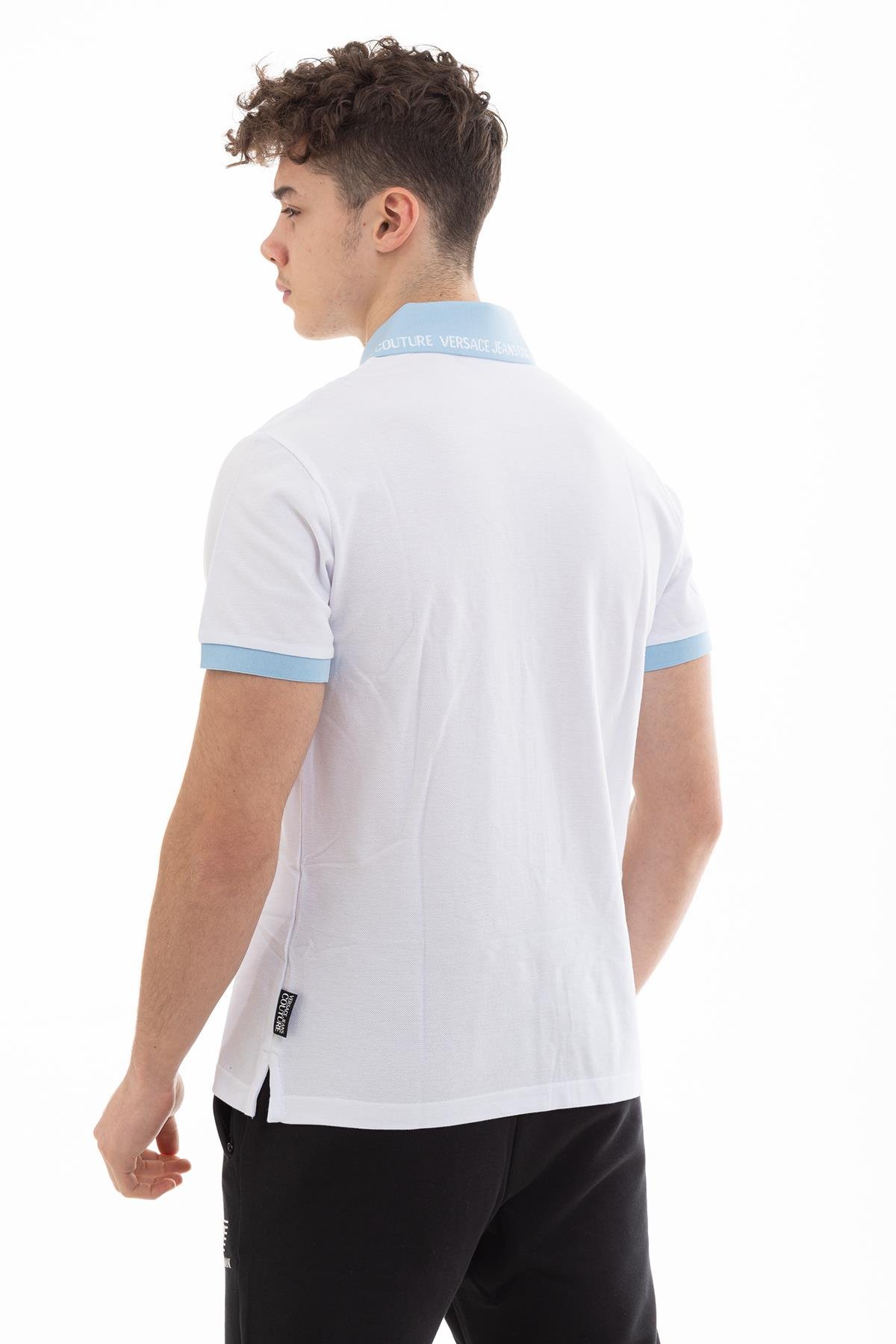 Versace Jeans Couture Erkek Regular Fit Embro Logo Polo Yaka T-Shirt