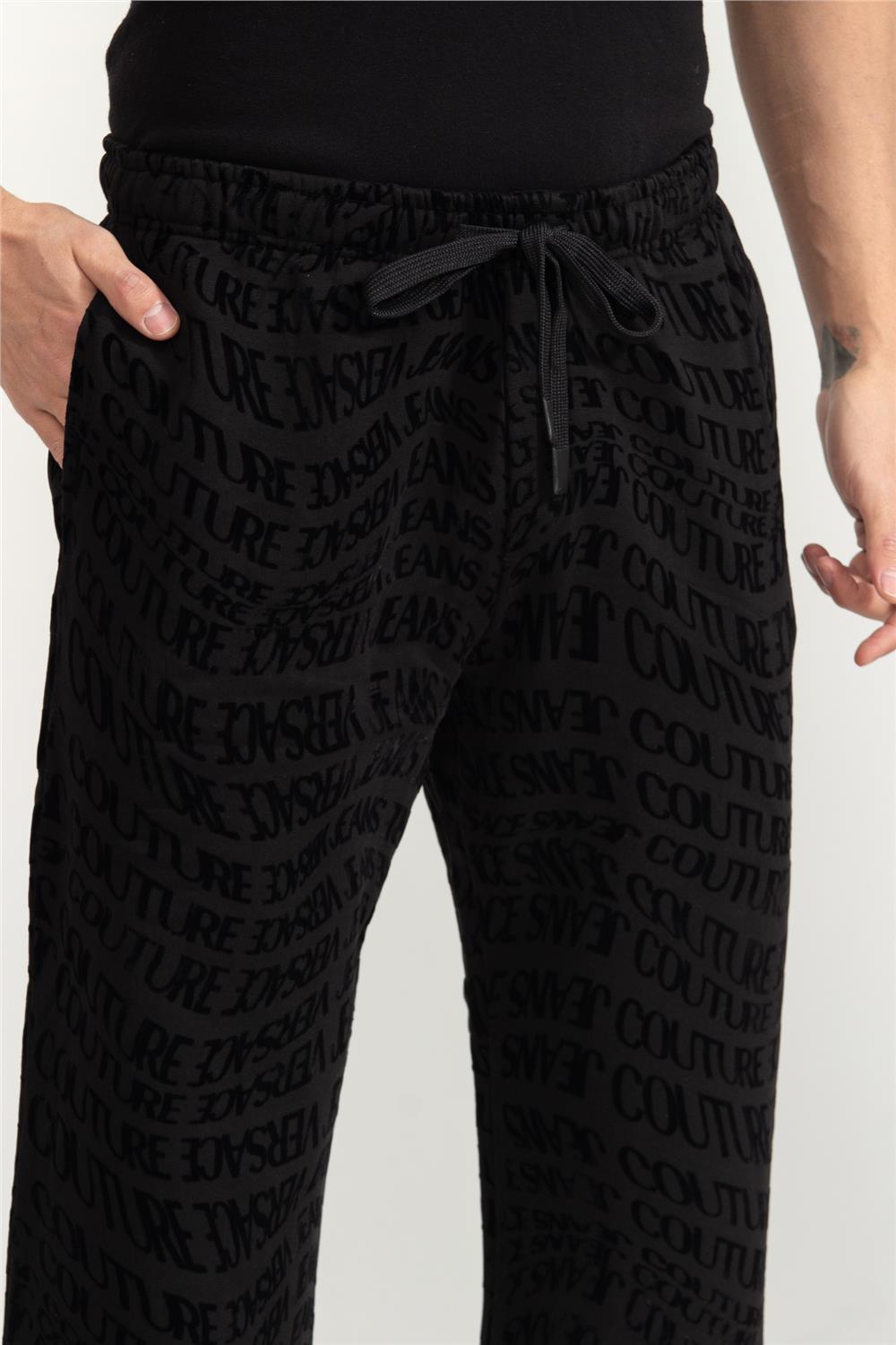 Versace Jeans Couture Fleece Flock Liquify Erkek Eşofman Altı