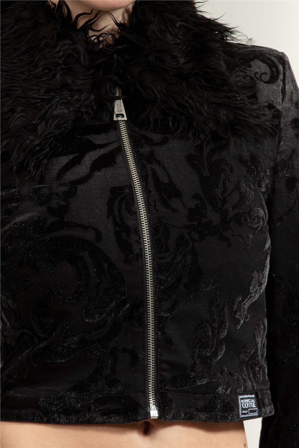 Versace Jeans Couture Flock Barocco Jacket Kadın Mont