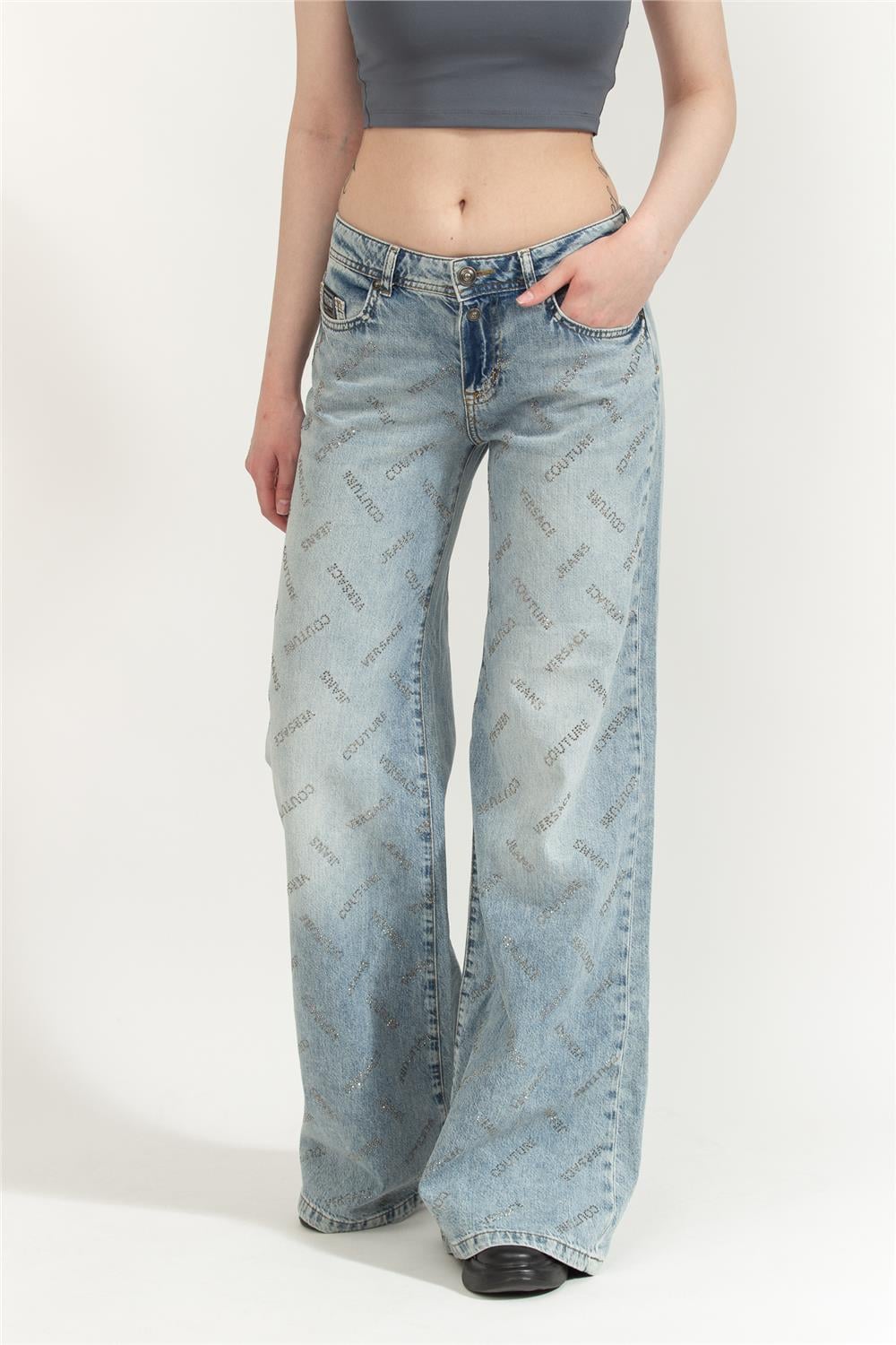 Versace Jeans Couture Kadın 5 Cepli Pantolon