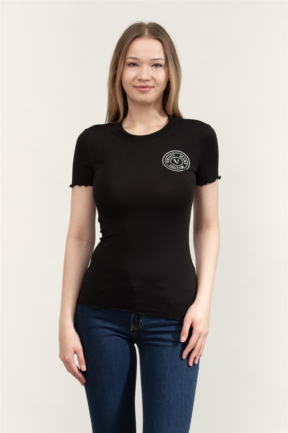 Versace Jeans Couture Kadın Bisiklet Yaka T-Shirt